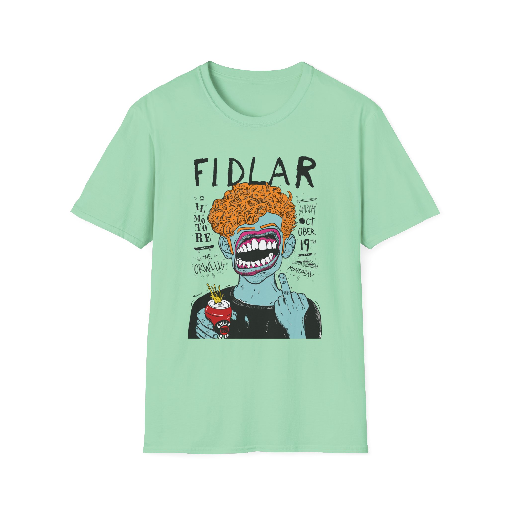 Fidlar Band Rock the Orwells Unisex Softstyle T-Shirt