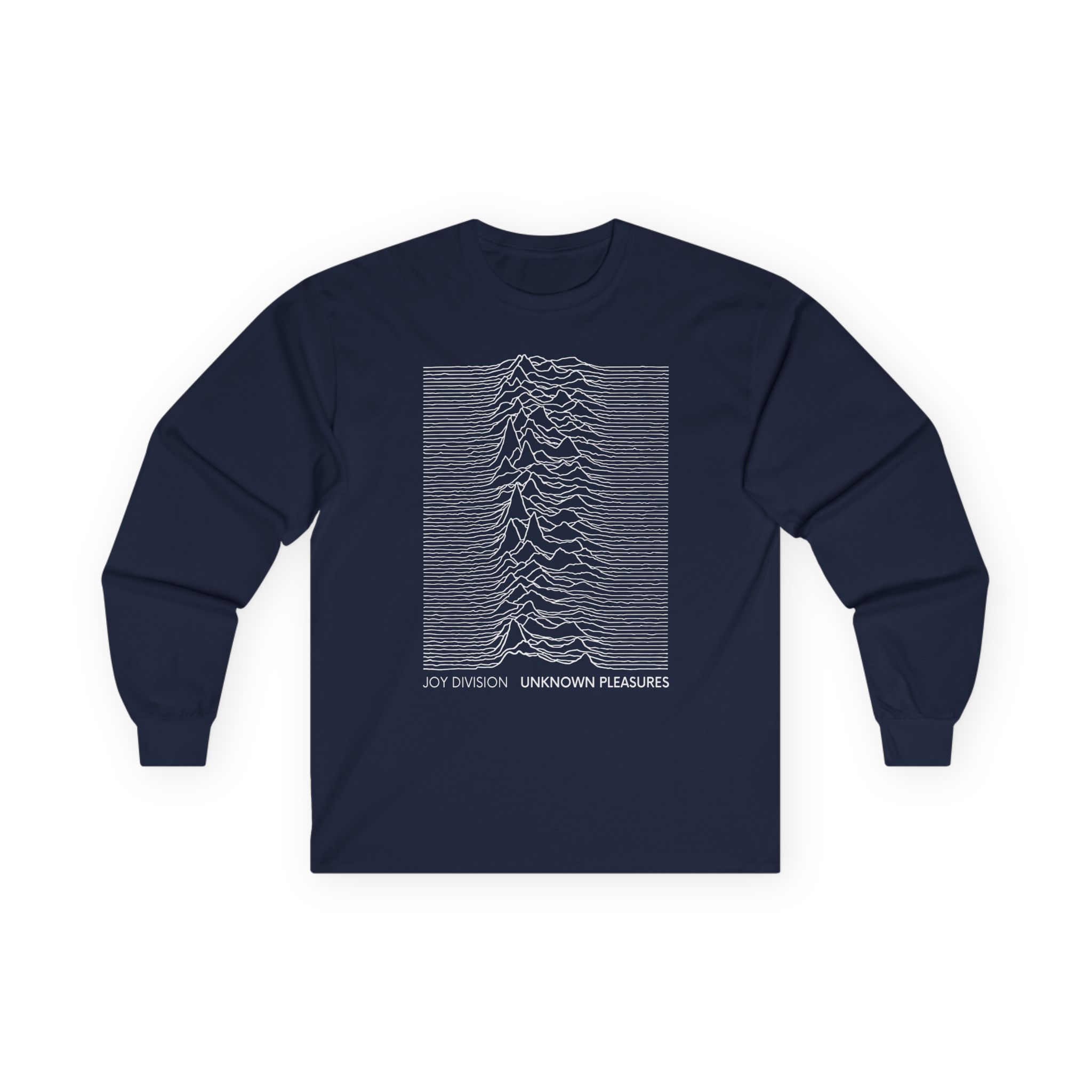 Joy Division Unknown Pleasures Text Unisex Ultra Cotton Long Sleeve Tee