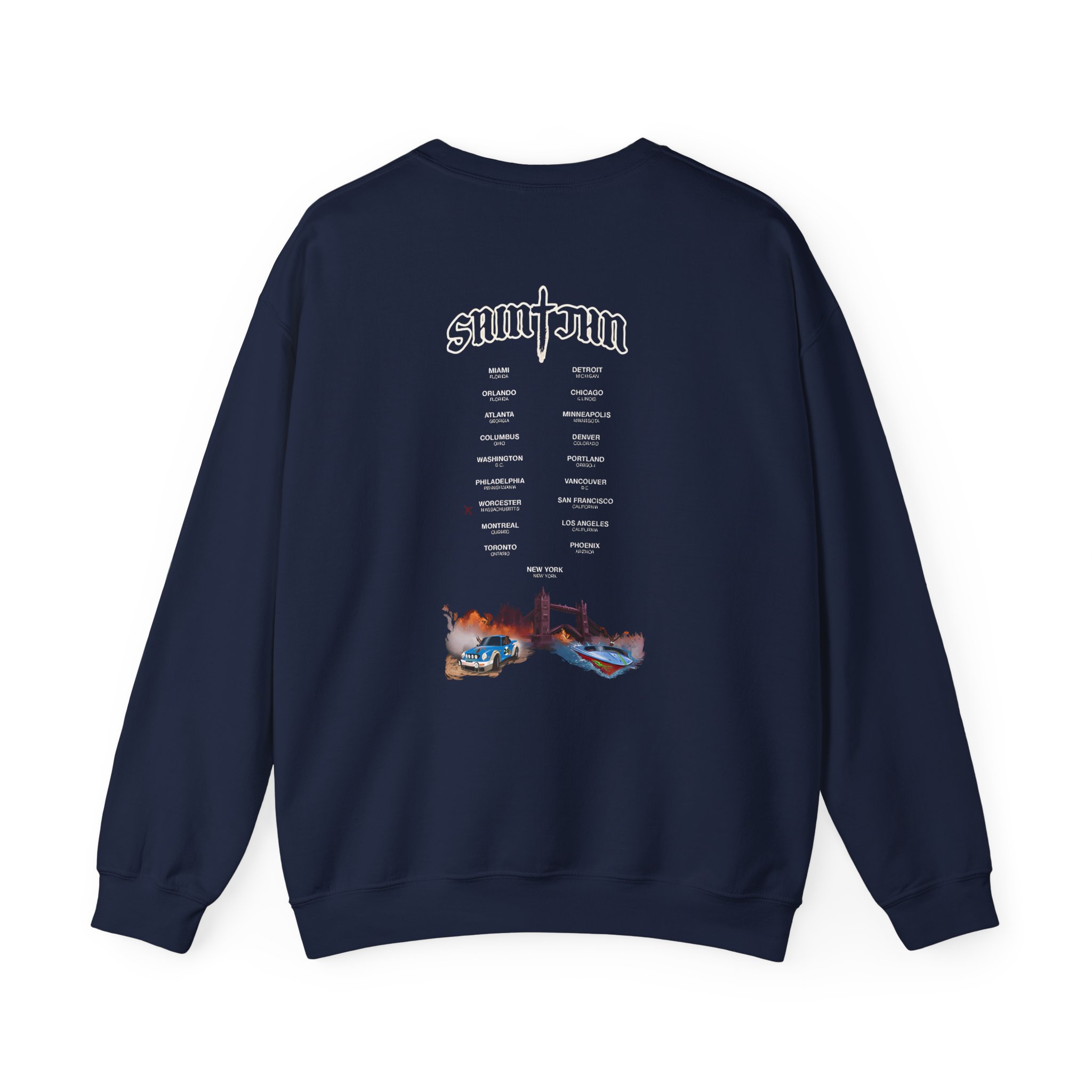 Saint JhnIgnorant Forever World Tour Unisex Heavy Blendâ„¢ Crewneck Sweatshirt