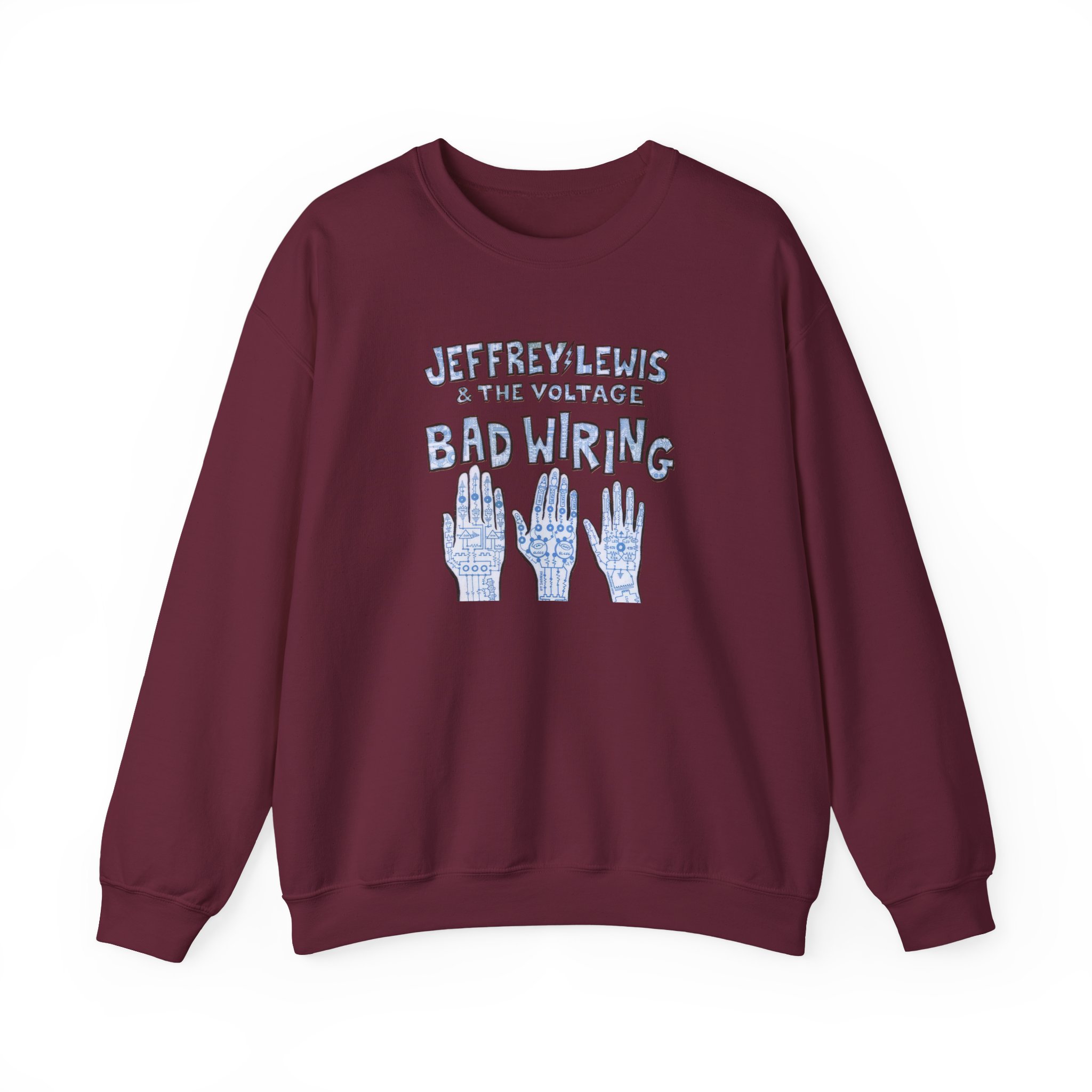 Jeffrey Lewis Bad Wiring 12" Unisex Heavy Blendâ„¢ Crewneck Sweatshirt