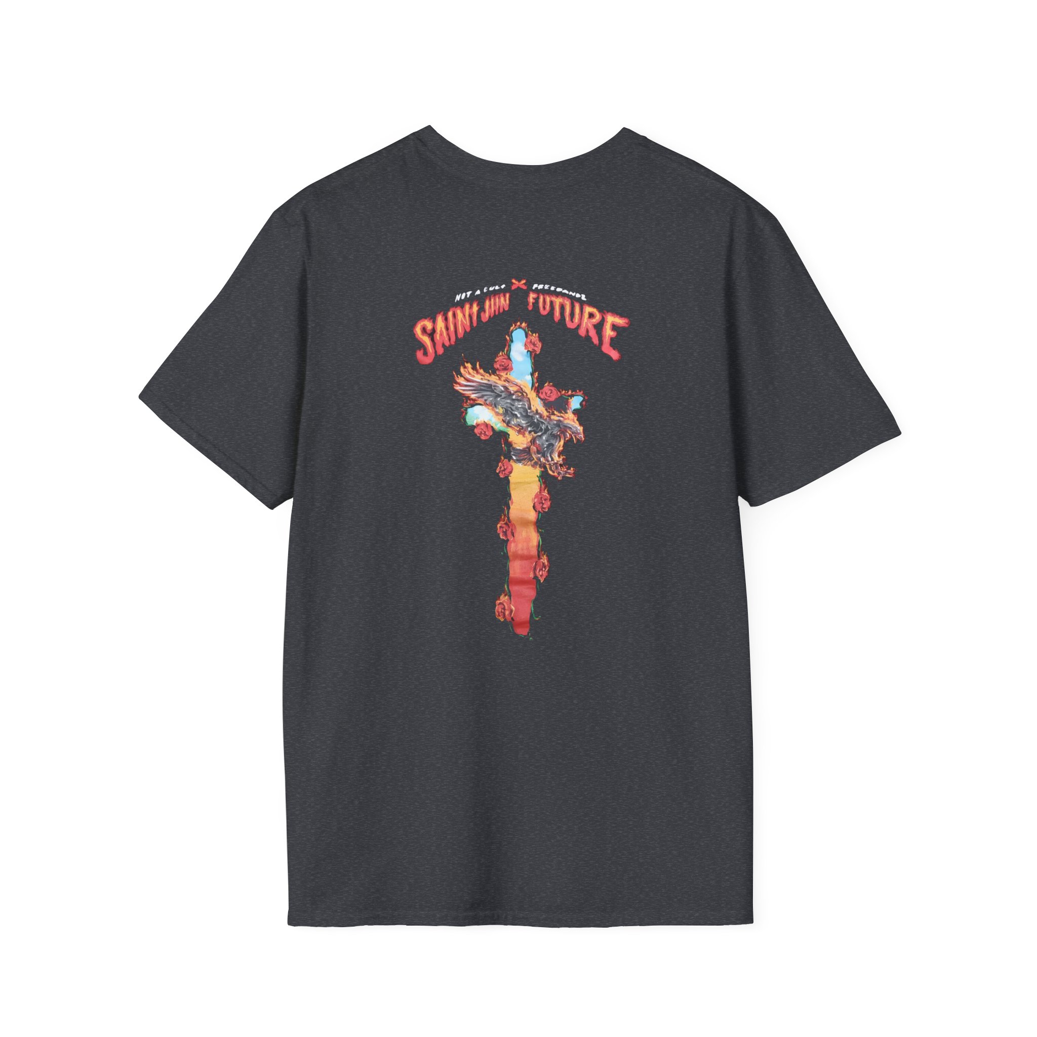 Saint Jhn Not a Cult X Freebandz Roses Unisex Softstyle T-Shirt
