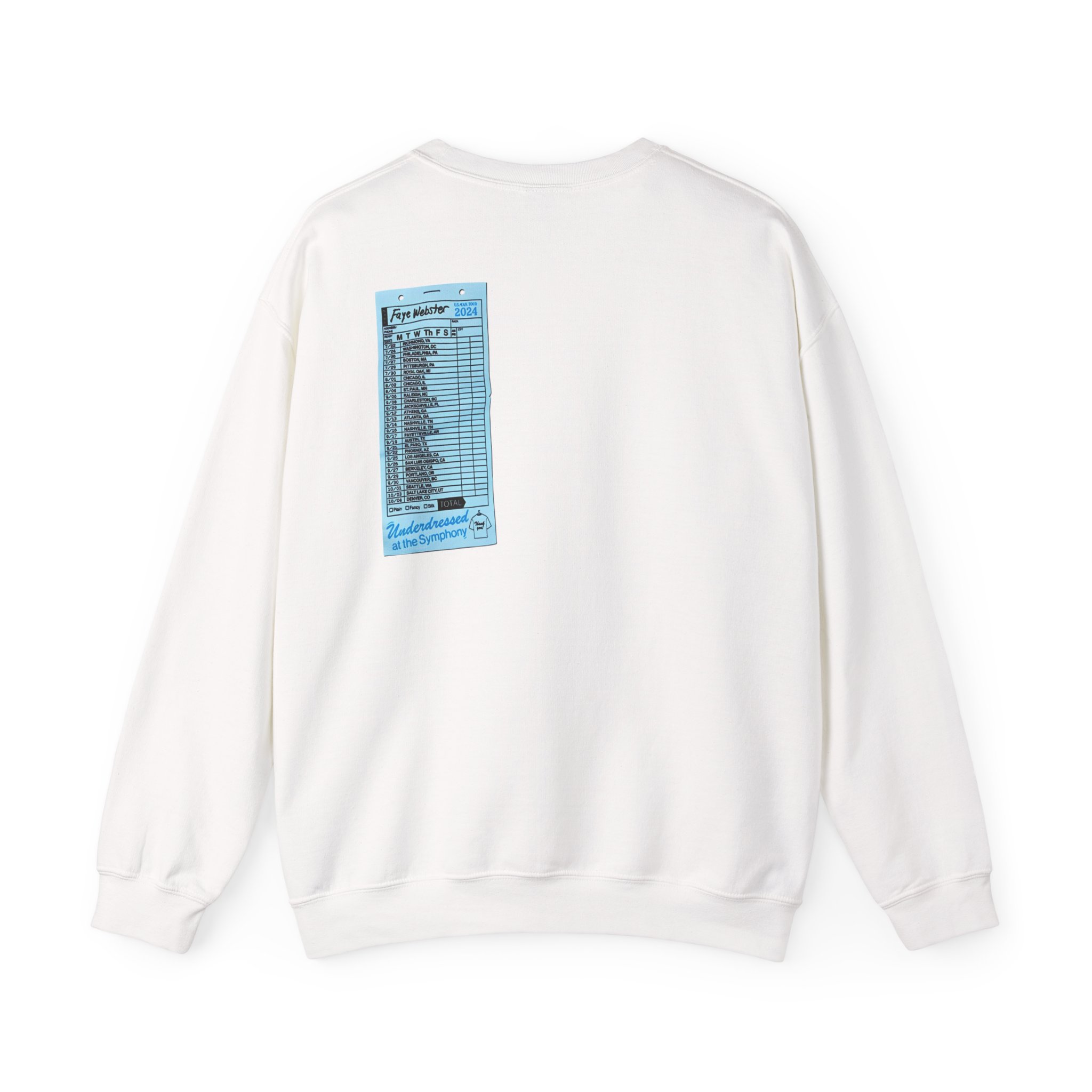 Faye Webster Underdressed at the Symphony 2024 Tour Unisex Heavy Blendâ„¢ Crewneck Sweatshirt