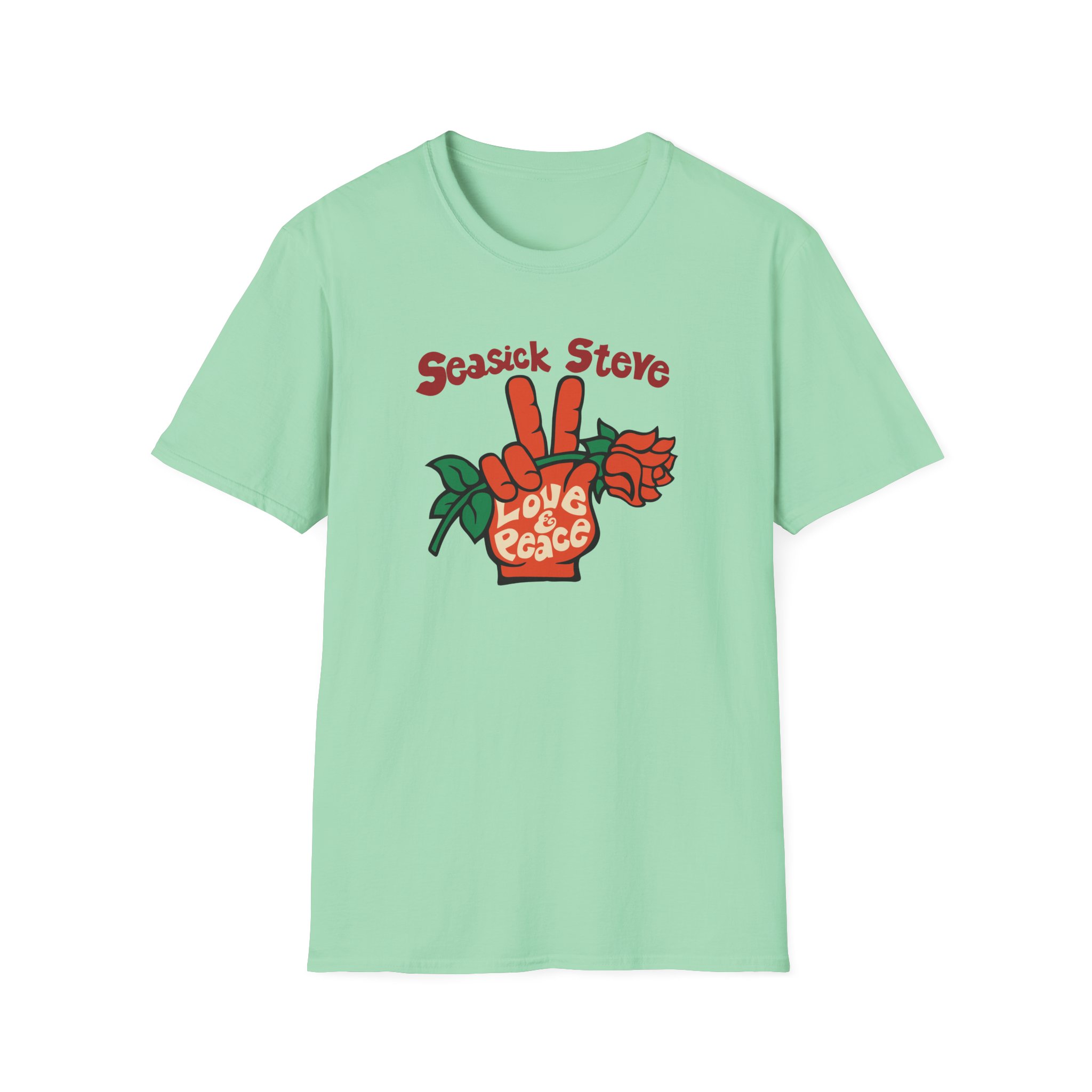 Seasick Steve Love & Peace Unisex Softstyle T-Shirt