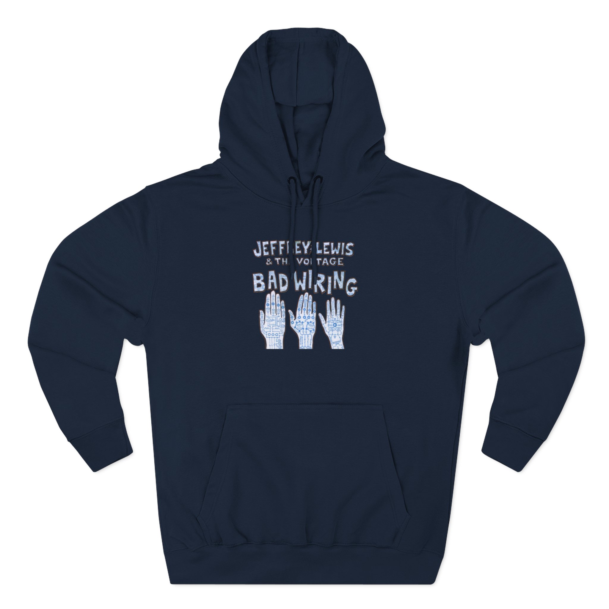 Jeffrey Lewis Bad Wiring 12" Three-Panel Fleece Hoodie