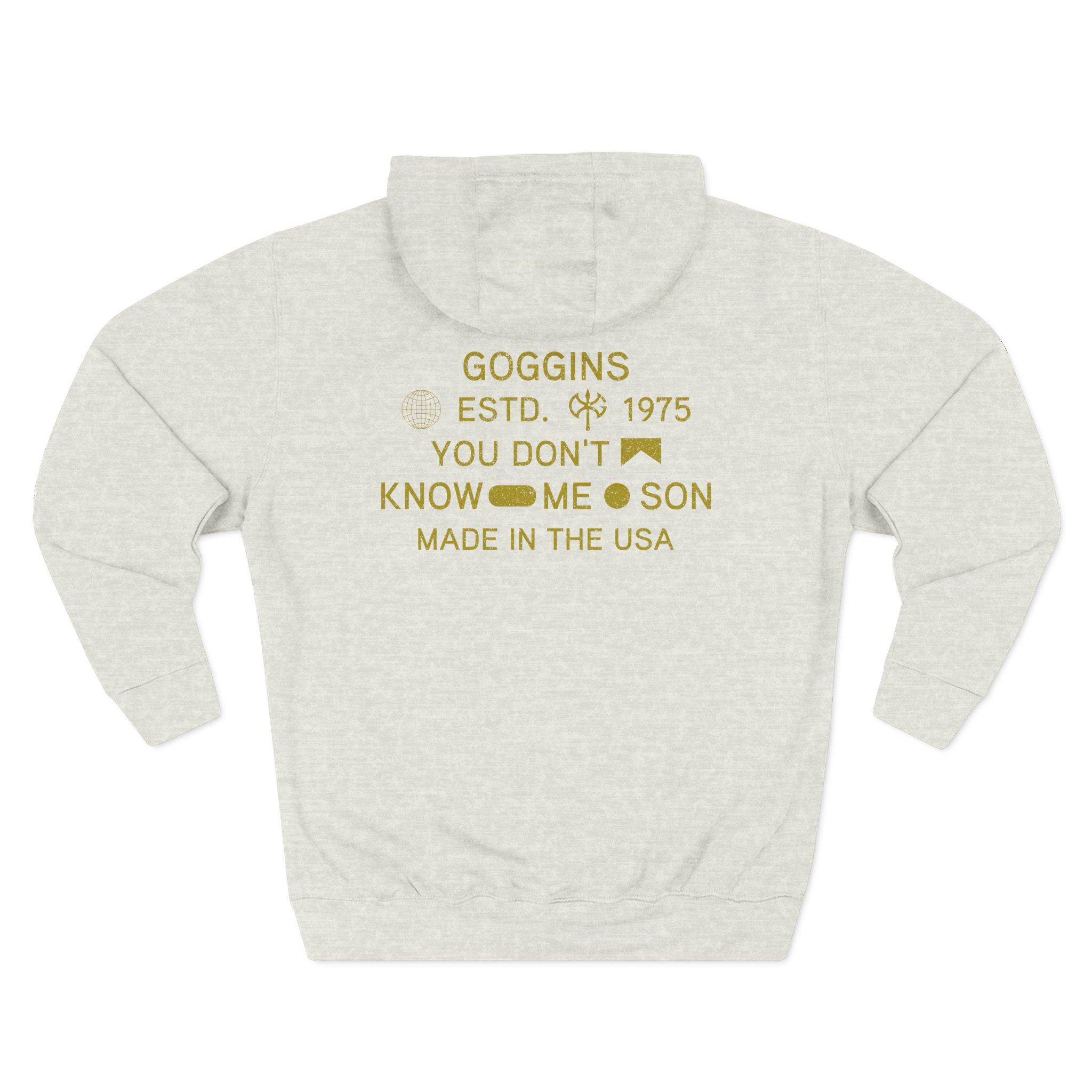 David Goggins Made in the Usa Three-Panel Fleece Hoodie