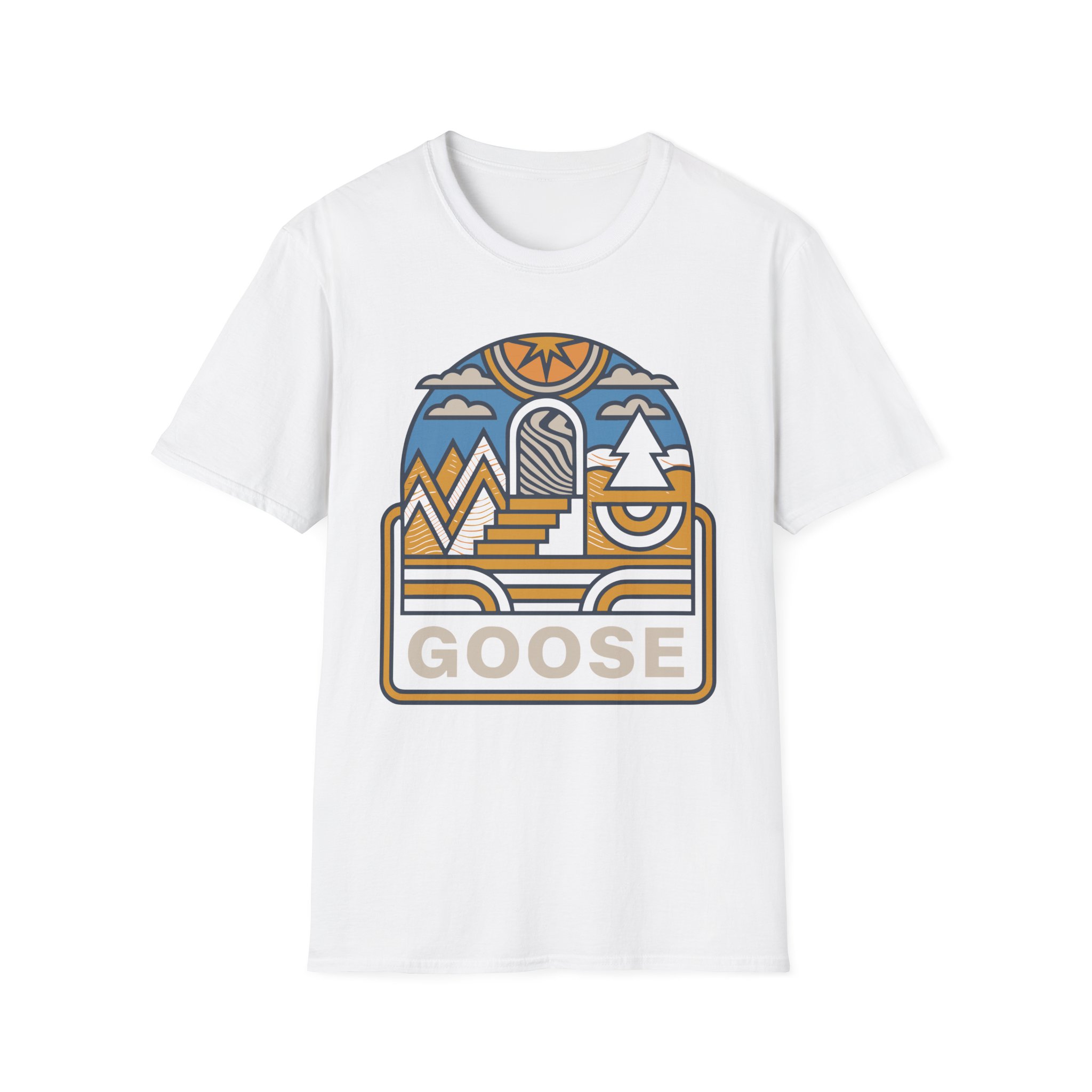 Goose Trippy Staircase Unisex Softstyle T-Shirt