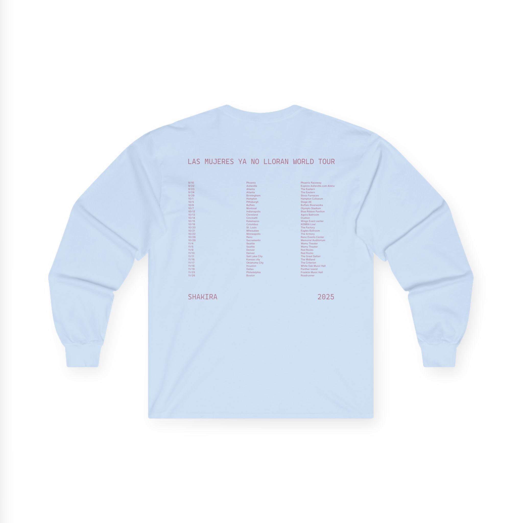 Shakira LMYNL World Tour Unisex Ultra Cotton Long Sleeve Tee