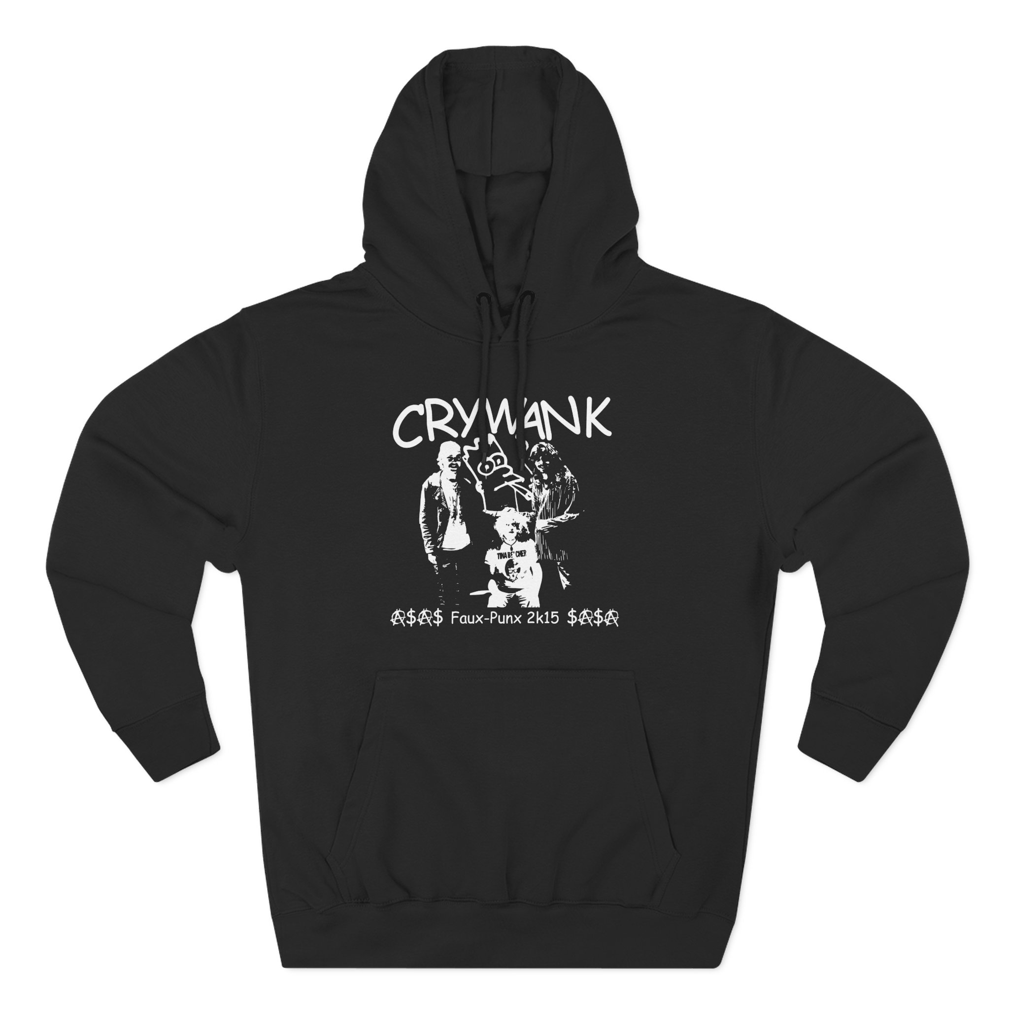 Crywank Three-Panel Fleece Hoodie