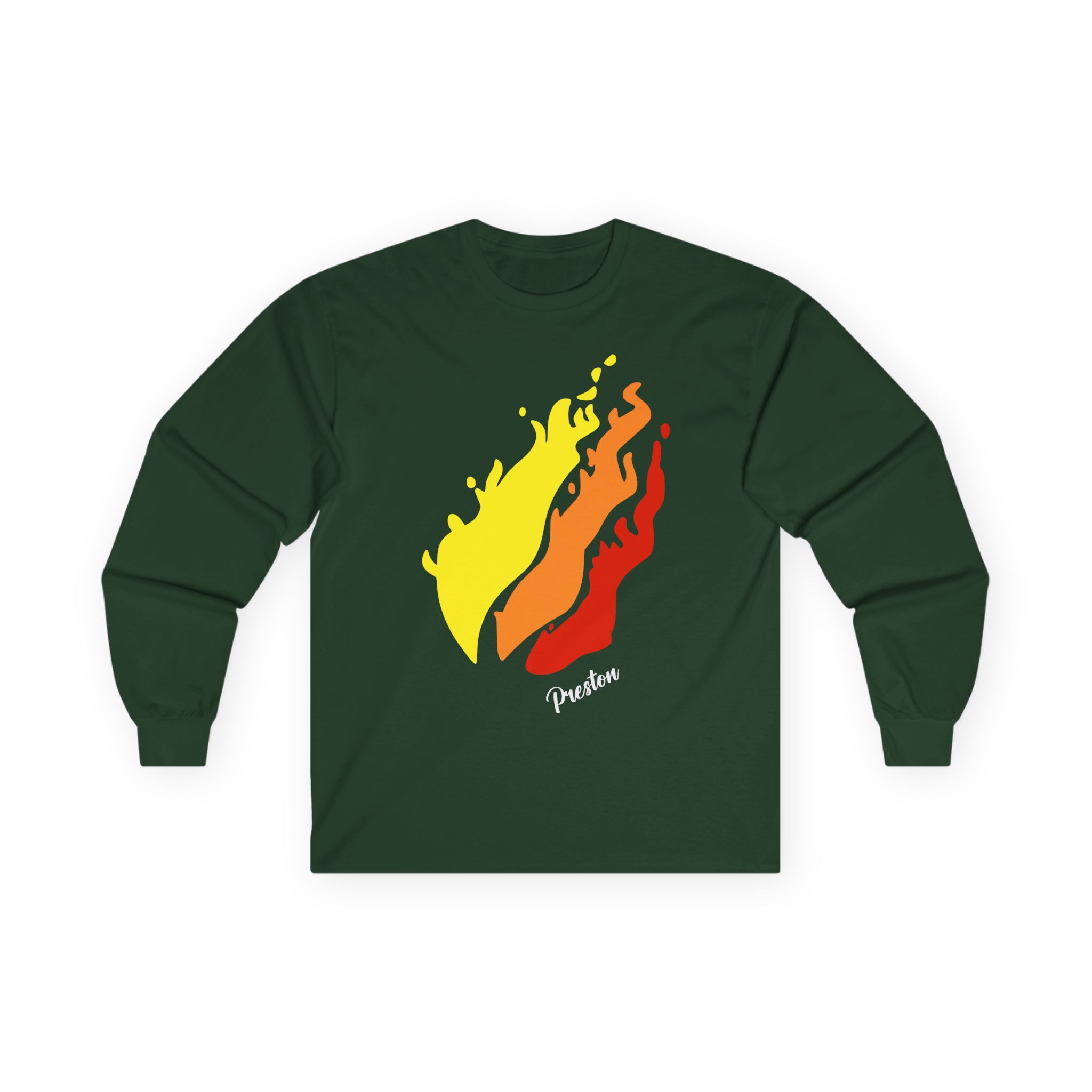 Preston Flame Unisex Ultra Cotton Long Sleeve Tee