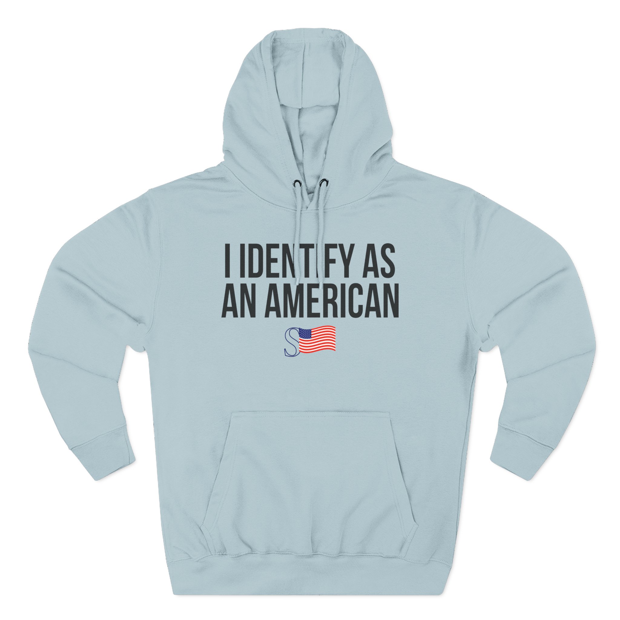Sean Strickland I Identify as an American Three-Panel Fleece Hoodie
