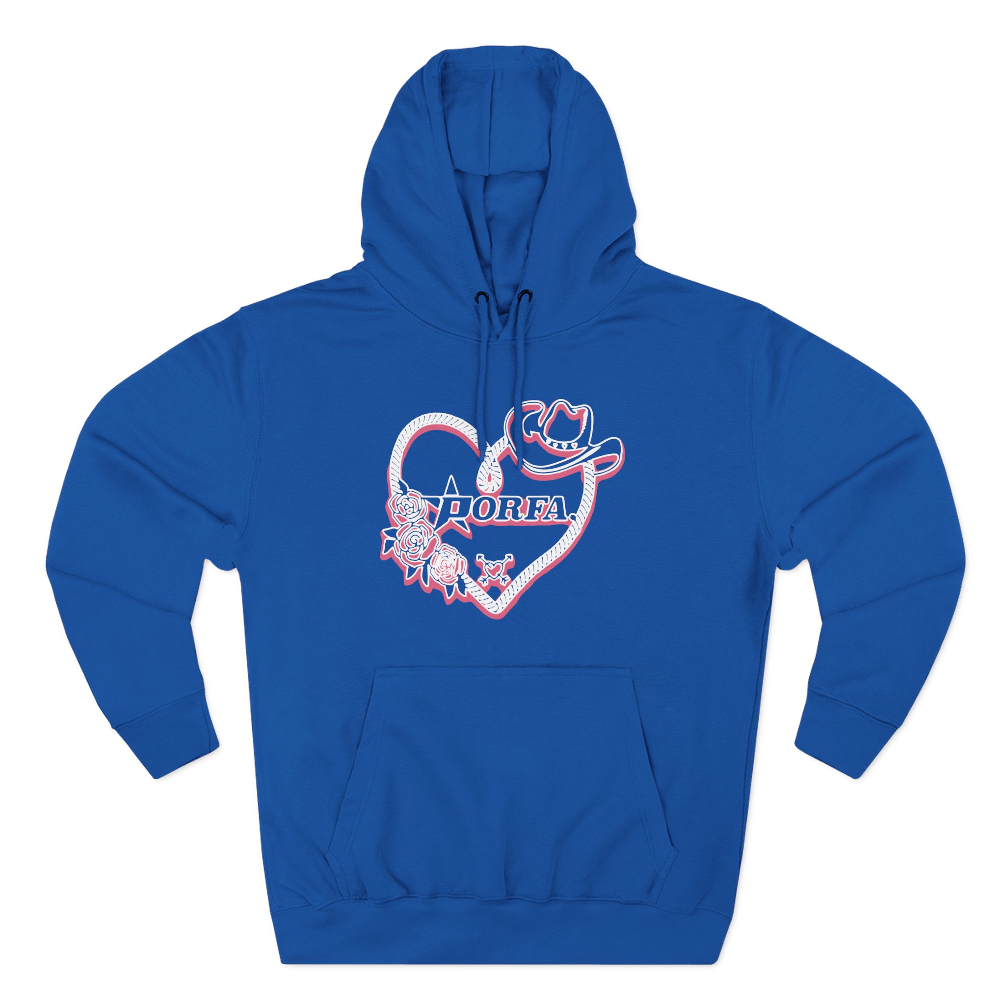 Porfa Love Lasso Three-Panel Fleece Hoodie