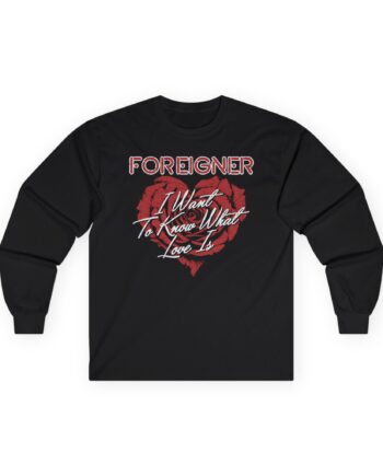 Foreigner Rose Heart Unisex Ultra Cotton Long Sleeve Tee