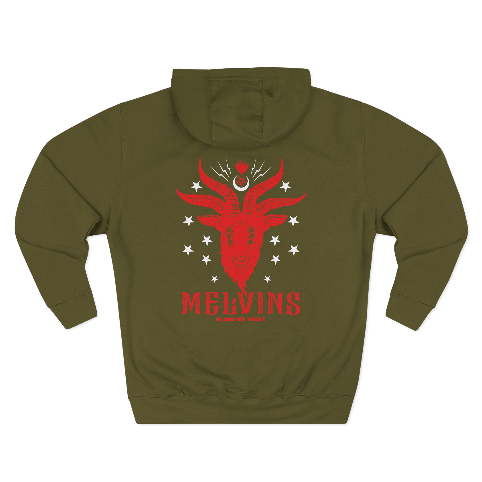 Melvins in God We Trust Three-Panel Fleece Hoodie