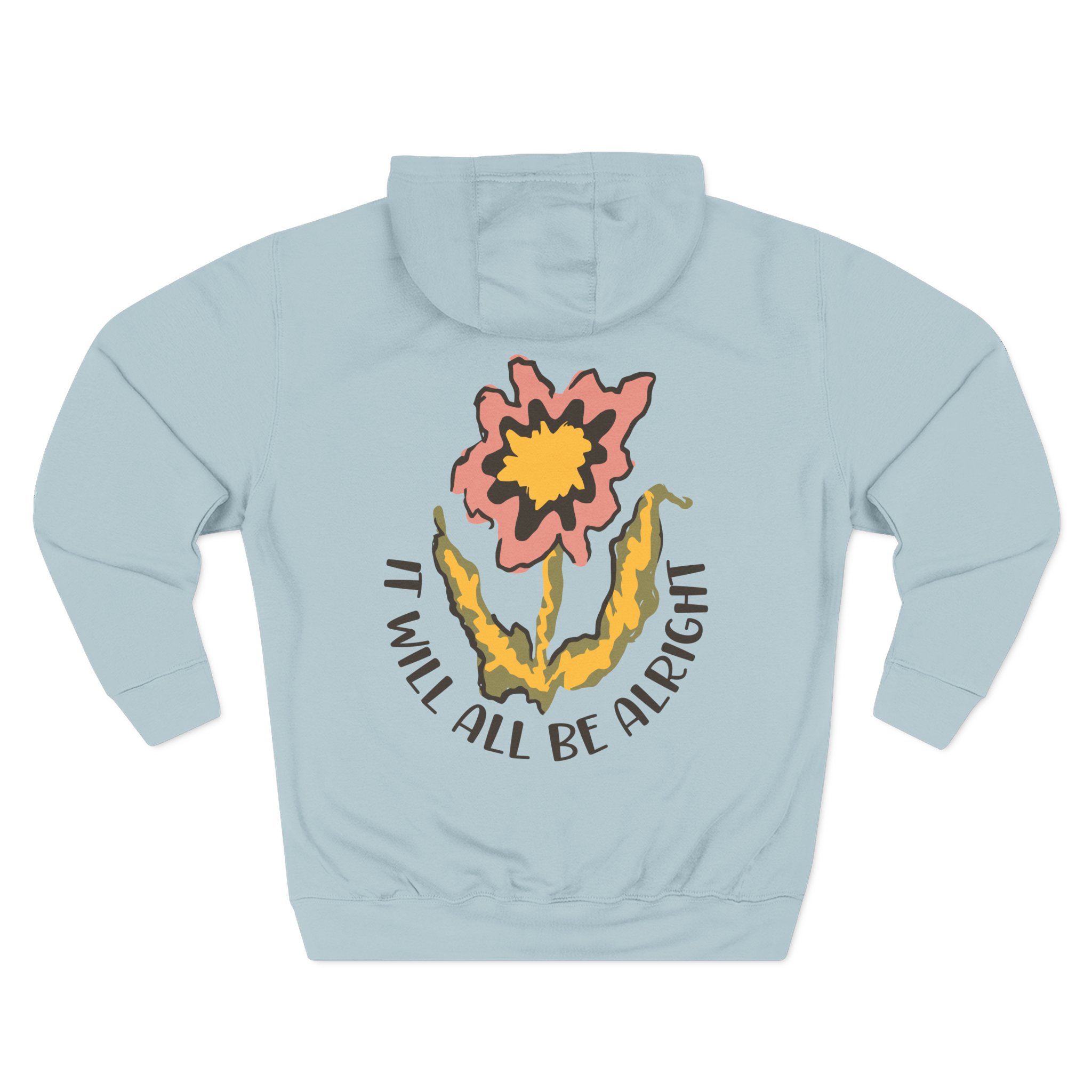 Riderkoo Funny Way of Life Three-Panel Fleece Hoodie