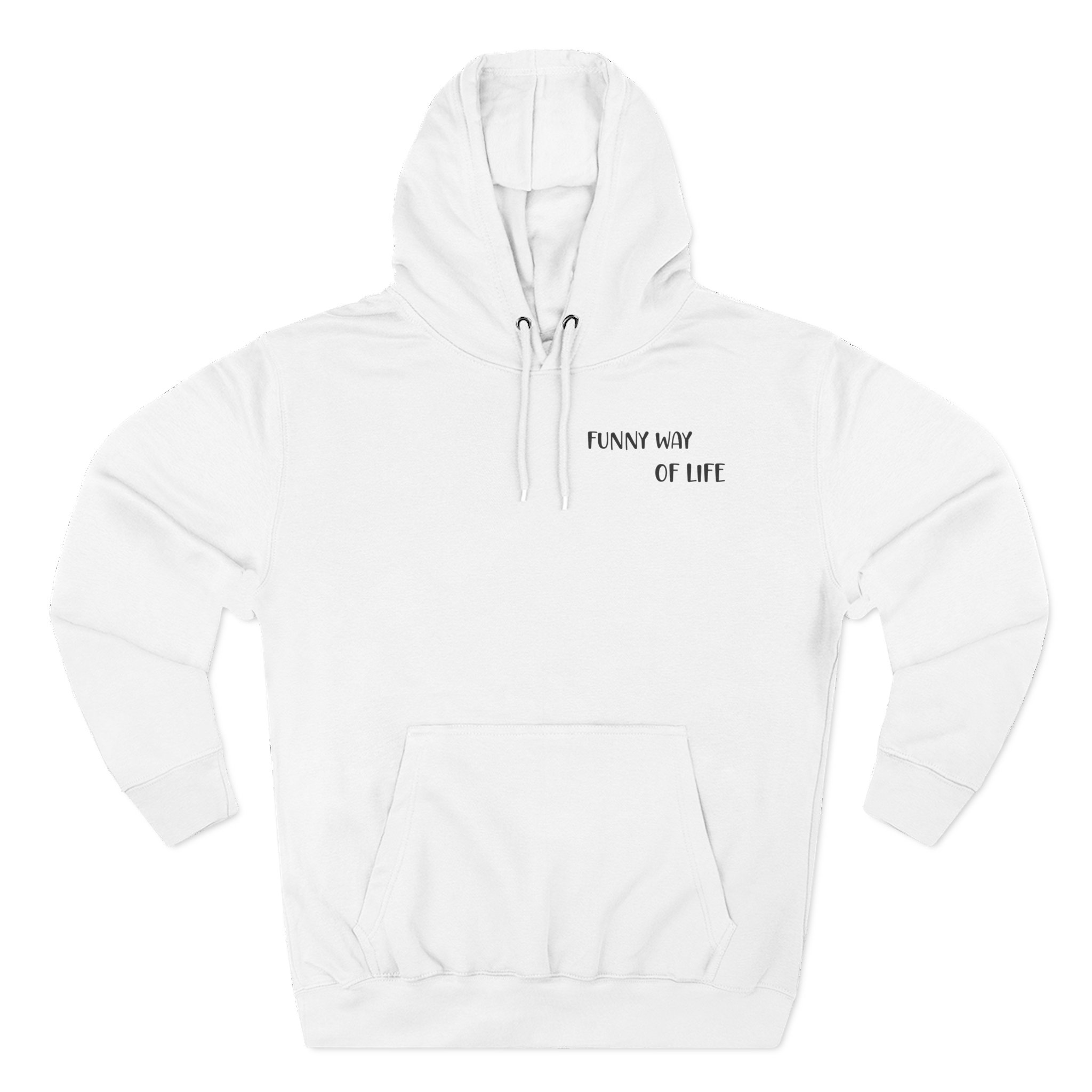 Riderkoo Funny Way of Life Three-Panel Fleece Hoodie