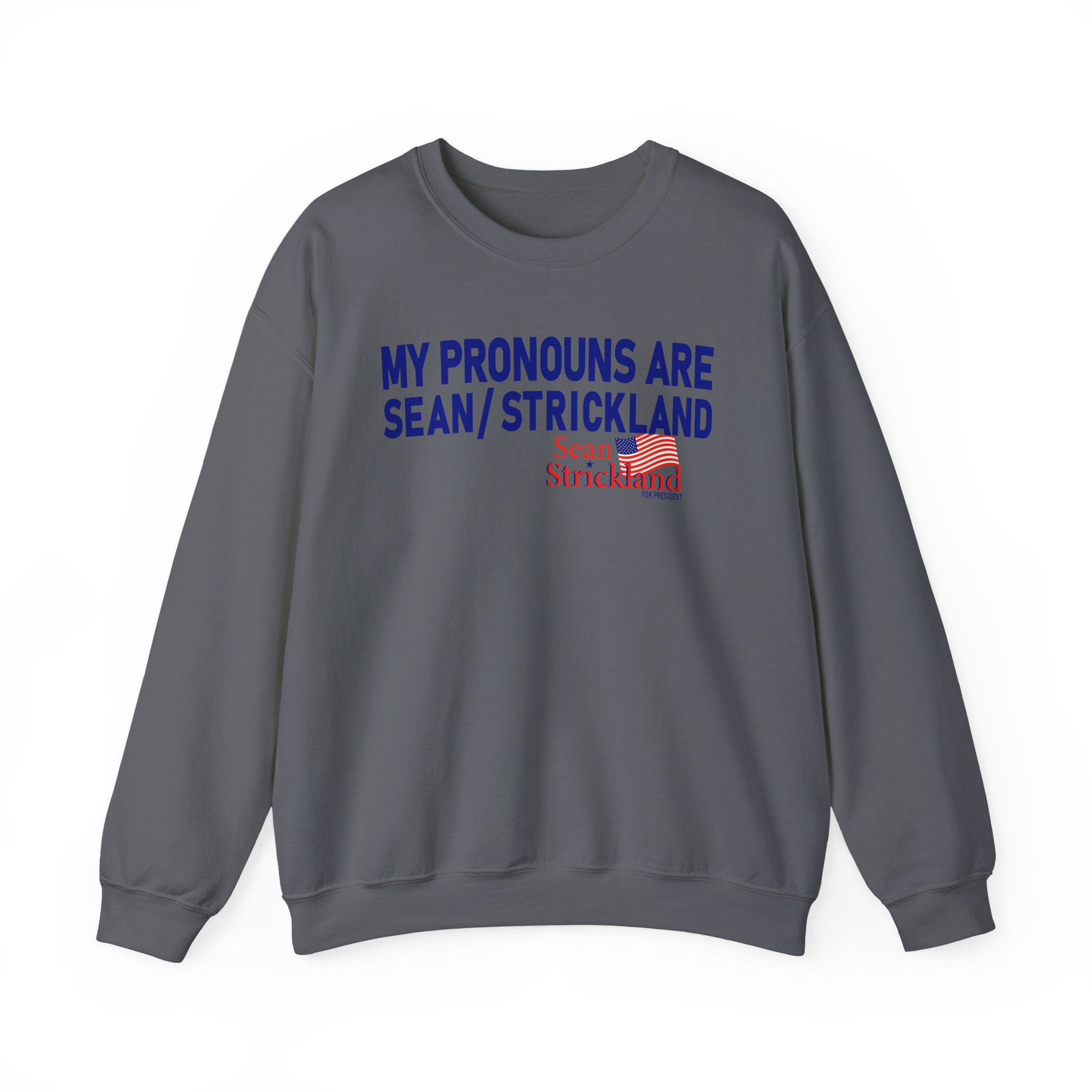 Sean Strickland My Pronouns Are Unisex Heavy Blendâ„¢ Crewneck Sweatshirt