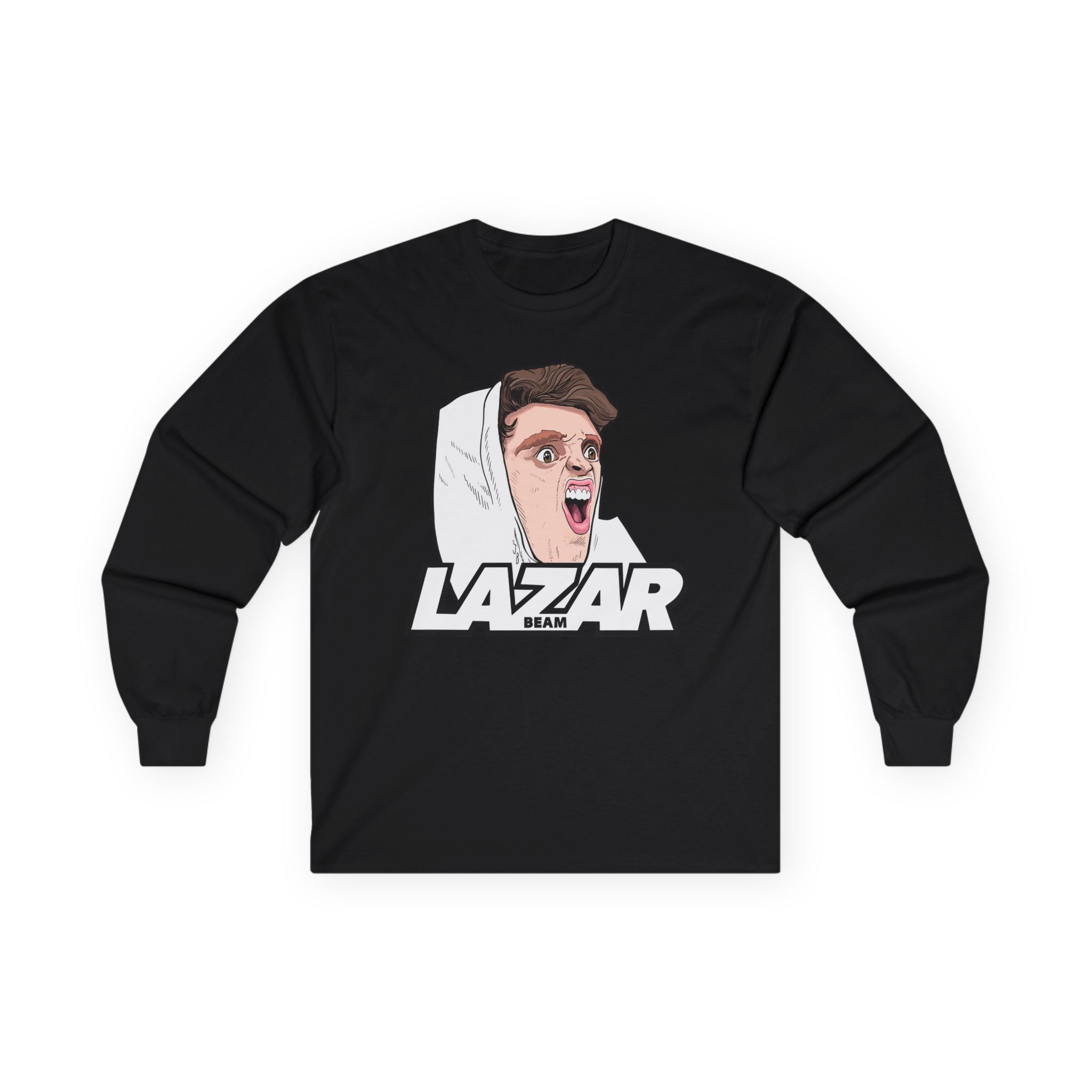 Lazar Silly Face Unisex Ultra Cotton Long Sleeve Tee