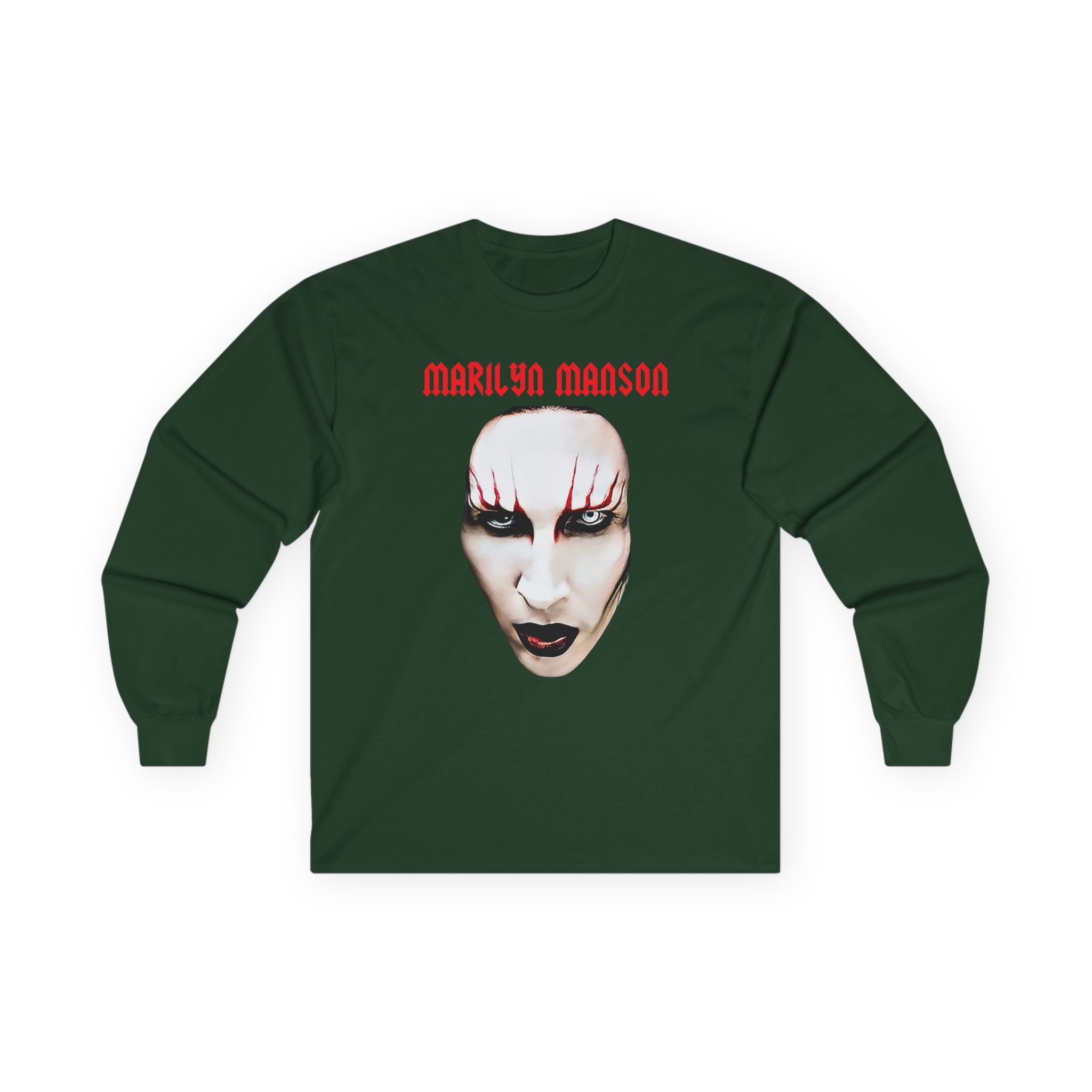 Marilyn Manson Red Lips Unisex Ultra Cotton Long Sleeve Tee