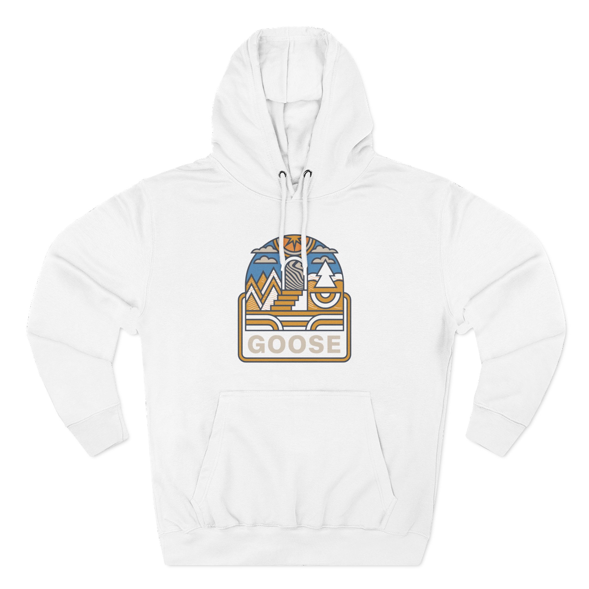 Goose Trippy Staircase Three-Panel Fleece Hoodie