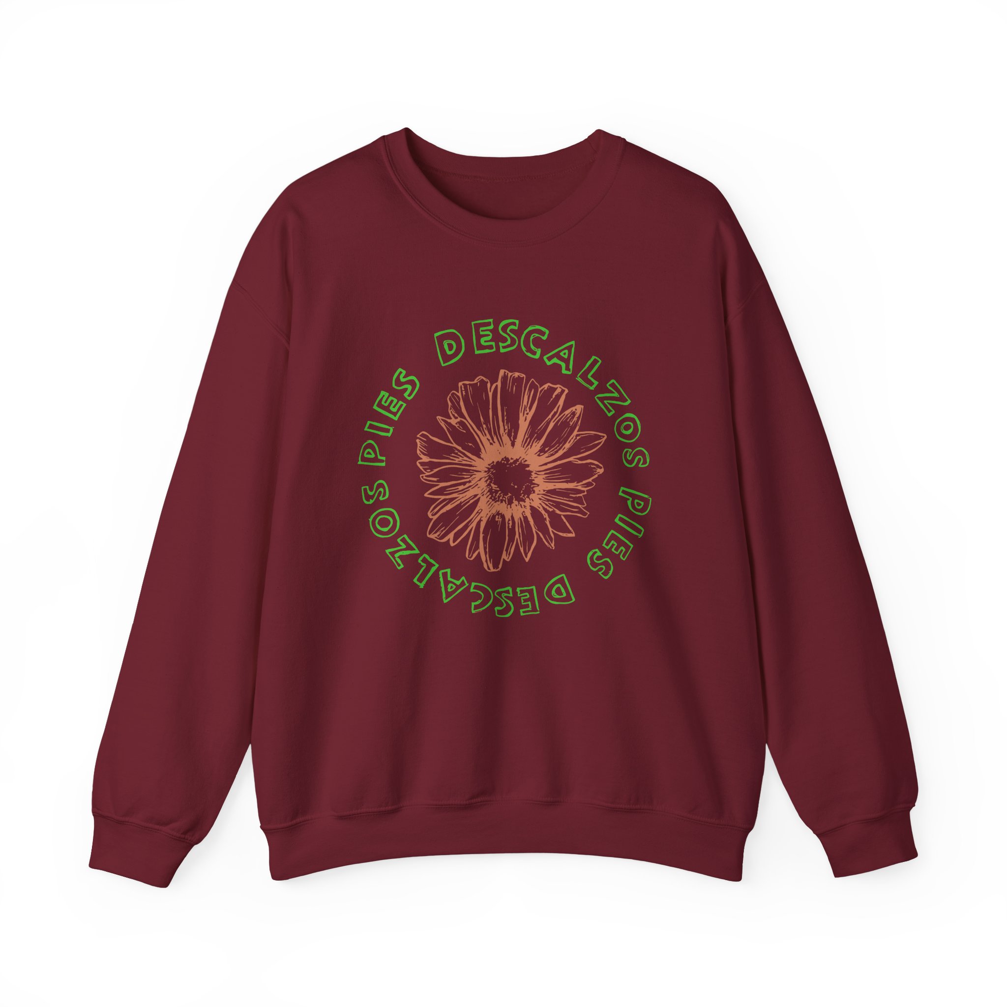 Shakira Pies Descalzos Flower Unisex Heavy Blendâ„¢ Crewneck Sweatshirt
