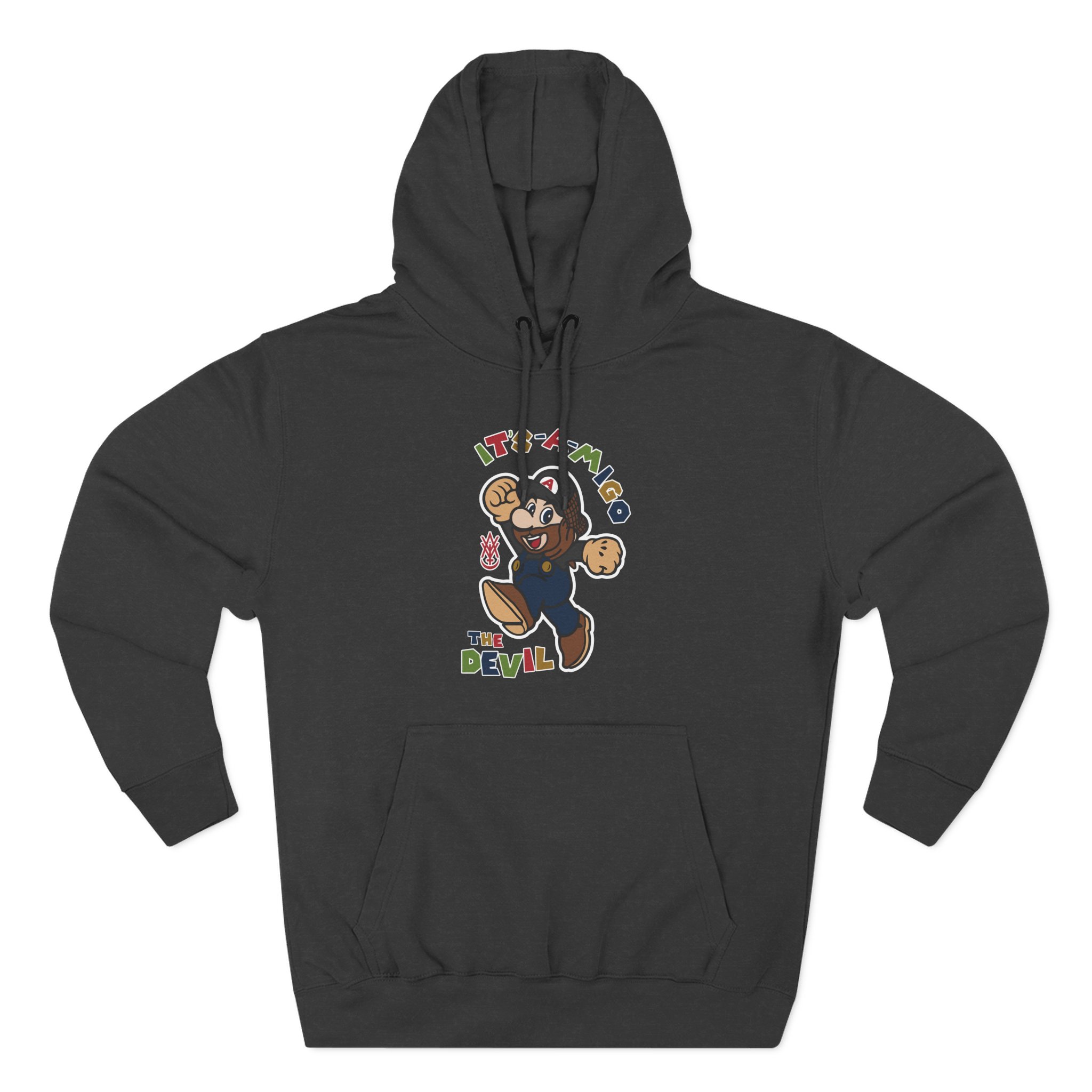 ITS-A-MIGO the Devil Three-Panel Fleece Hoodie