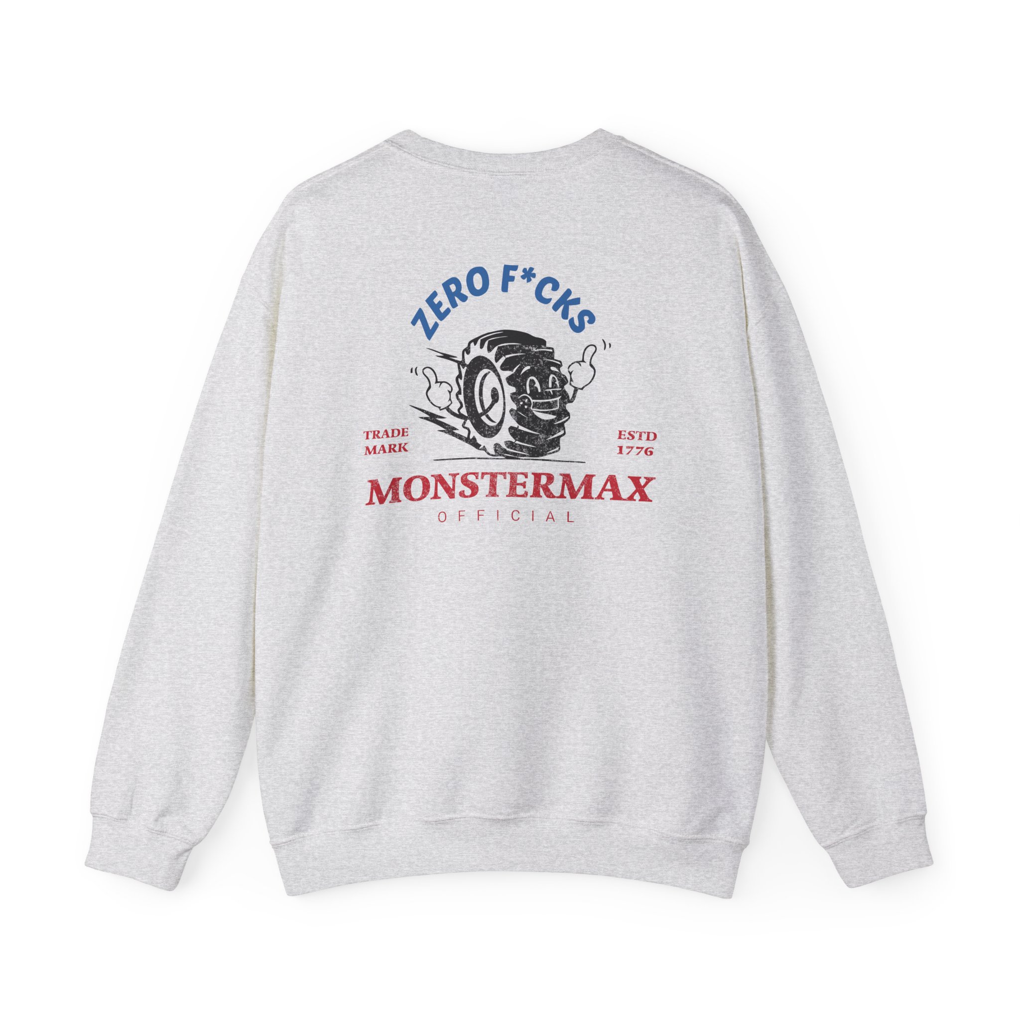 Monstermax Zero Fucks Unisex Heavy Blendâ„¢ Crewneck Sweatshirt