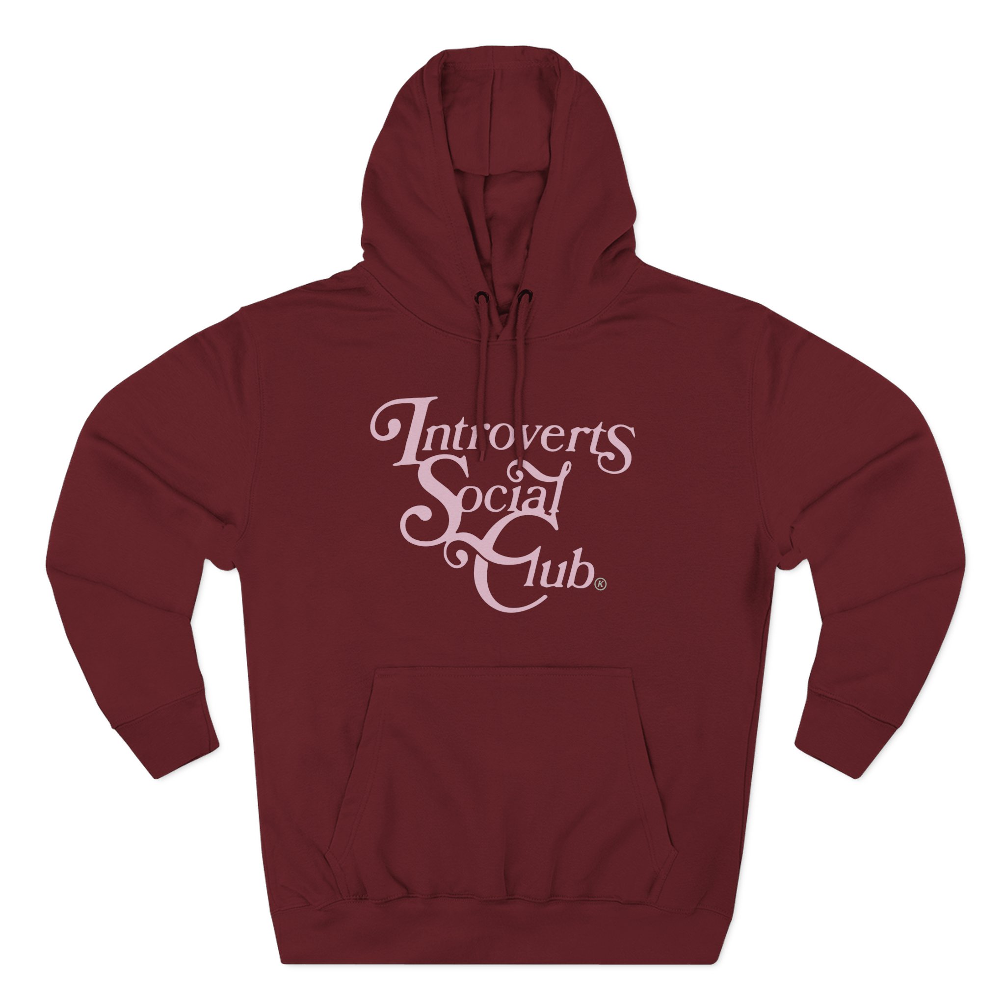 Kallmekris Introverts Social Club Three-Panel Fleece Hoodie