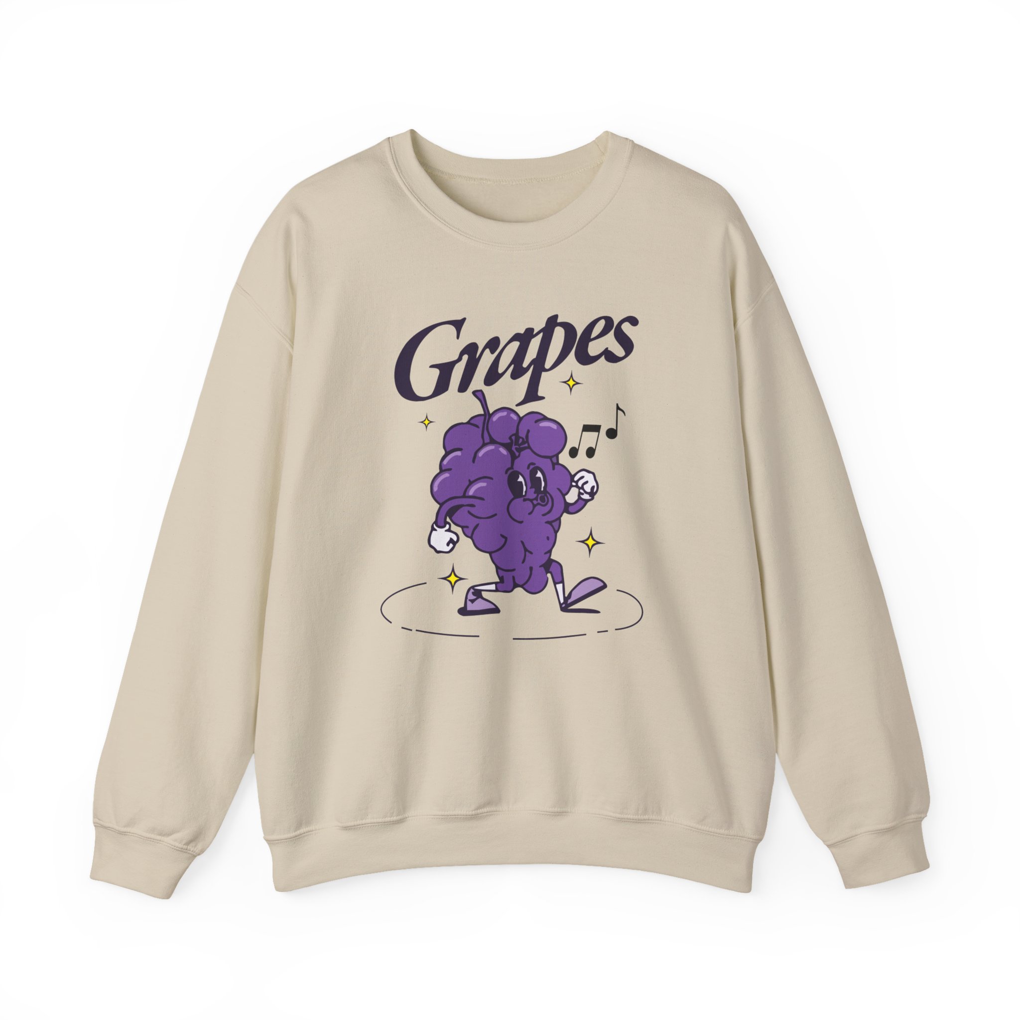 James Marriott Grapes Natural Unisex Heavy Blendâ„¢ Crewneck Sweatshirt