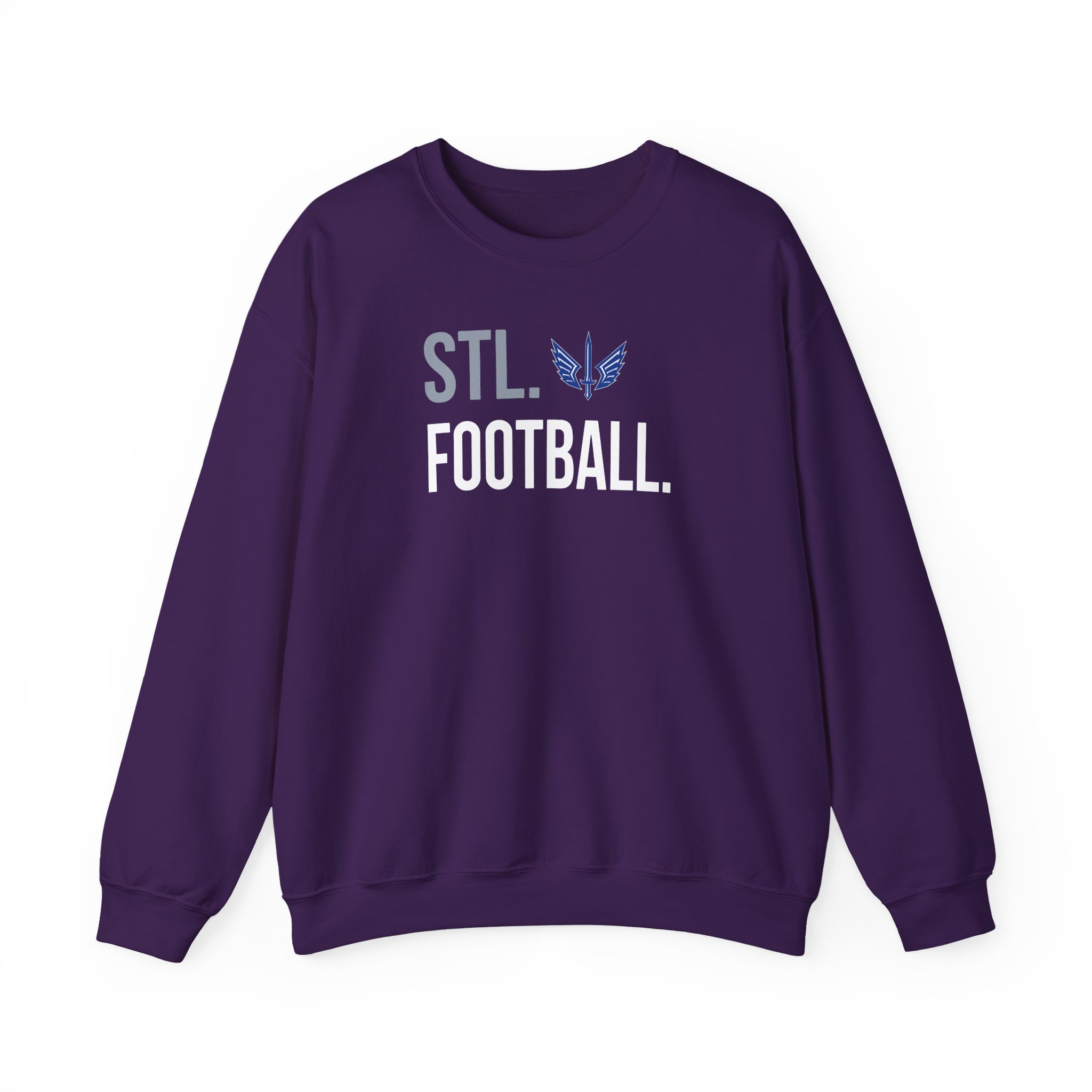 St. Louis Battlehawks 108 Stitches Football Spiral Unisex Heavy Blendâ„¢ Crewneck Sweatshirt