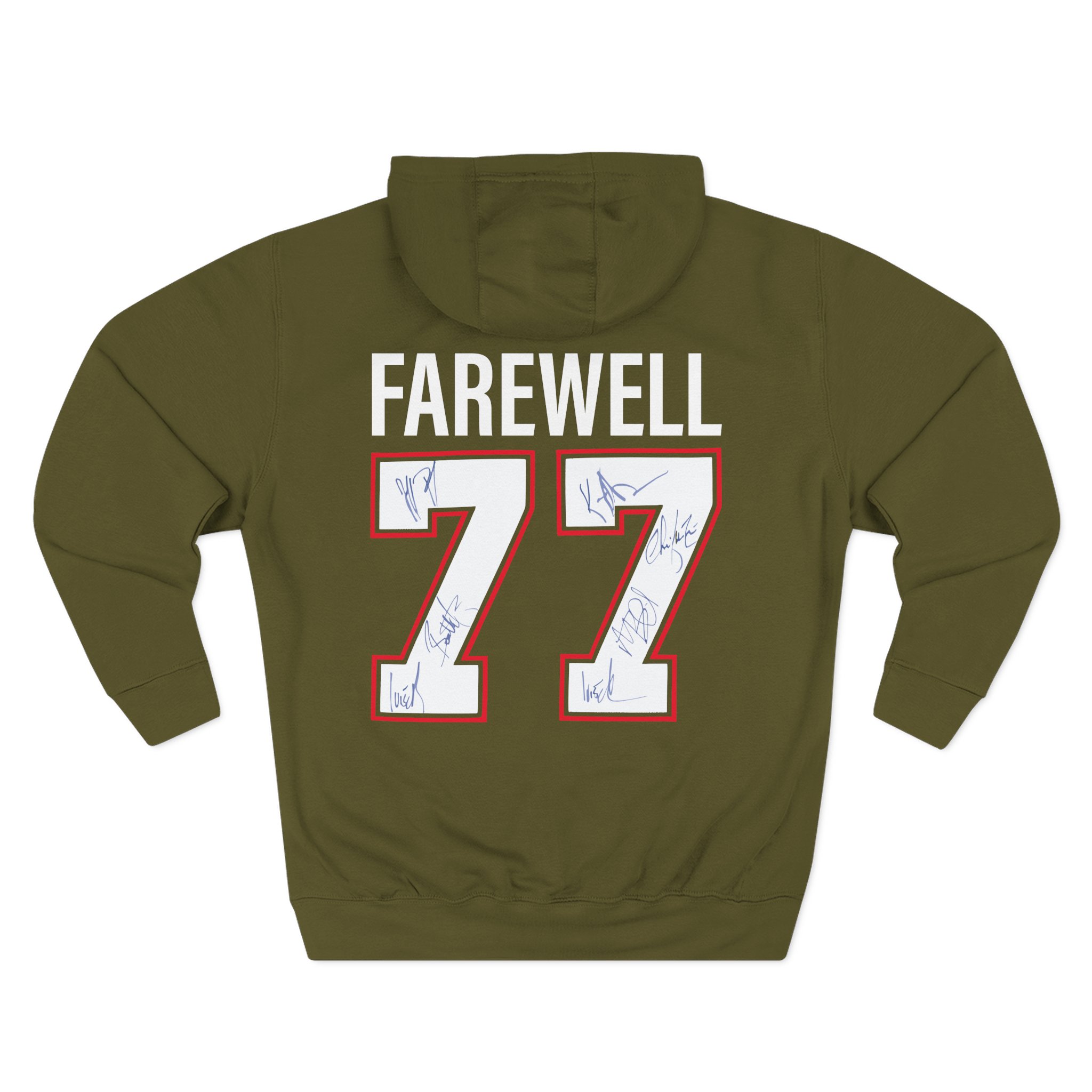 Foreigner Signed Three-Panel Fleece Hoodie