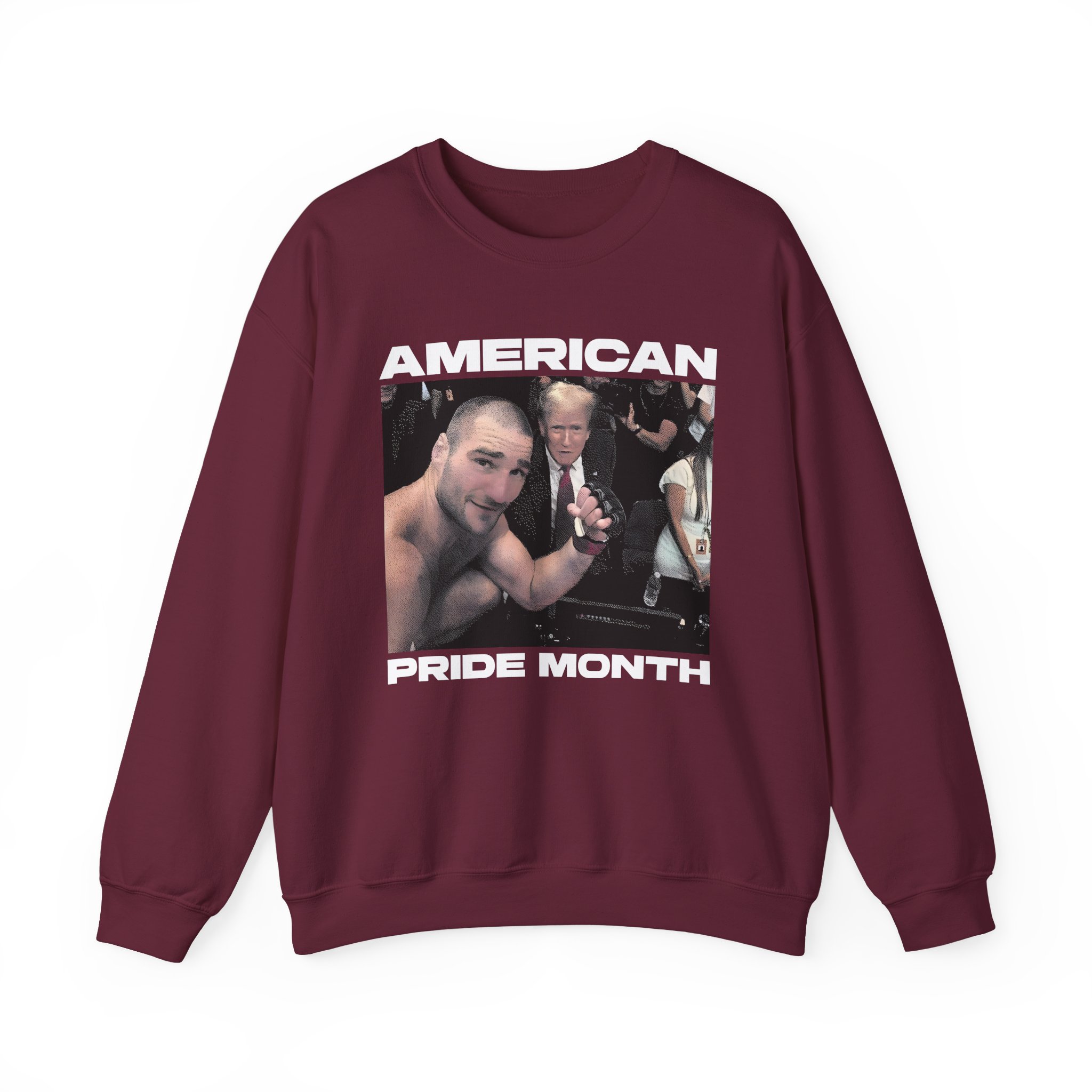 Sean Strickland American Pride Month Unisex Heavy Blendâ„¢ Crewneck Sweatshirt