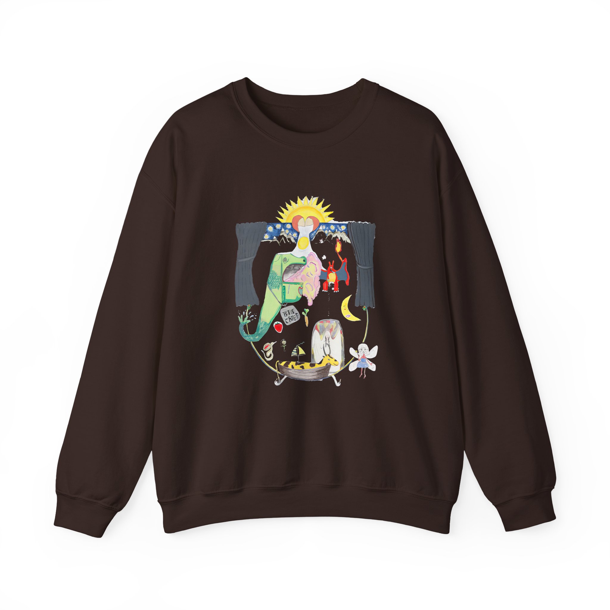 Aadrianne Lenker the Goat Boat Unisex Heavy Blend Crewneck Sweatshirt