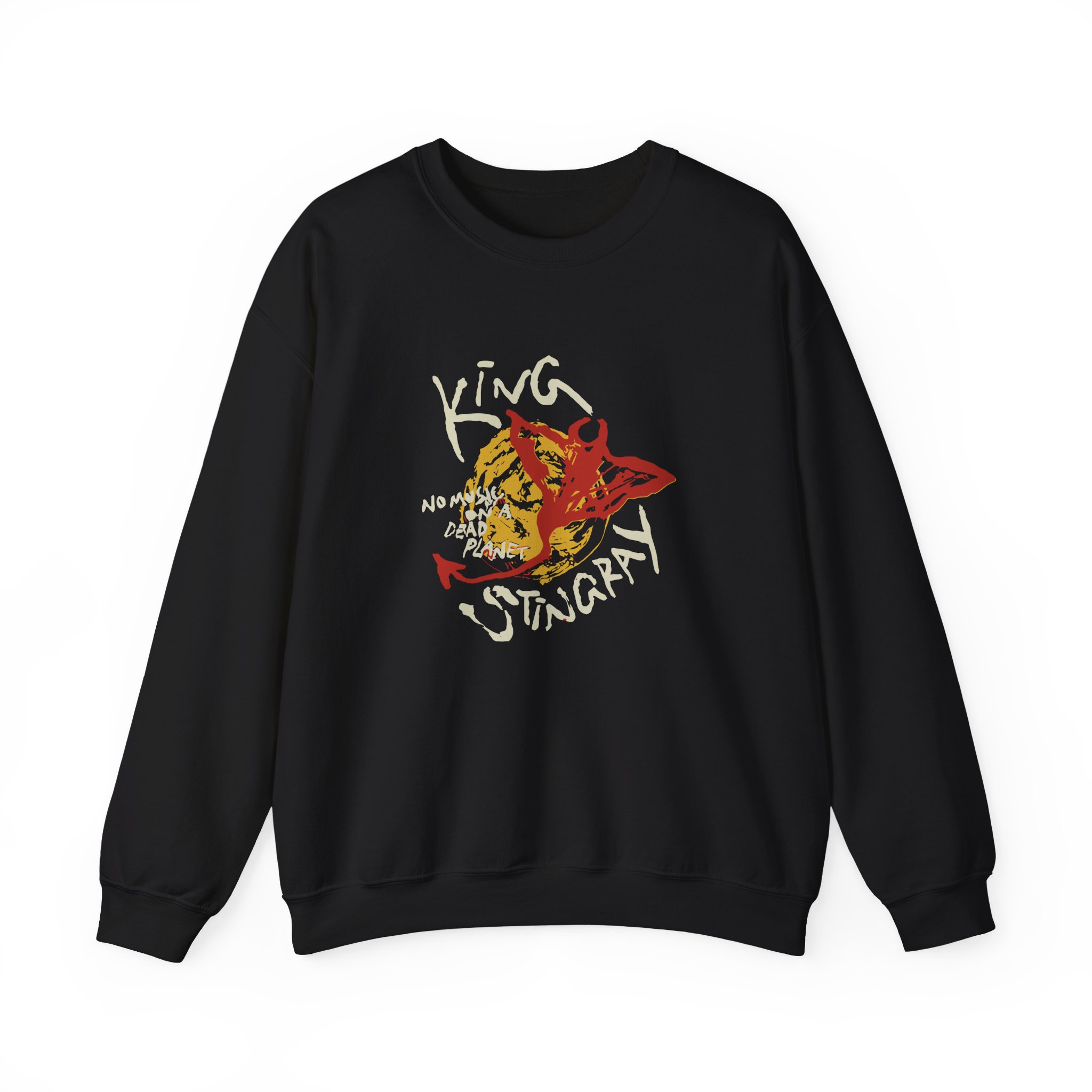 King Stingray No Music on a Dead Planet Unisex Heavy Blendâ„¢ Crewneck Sweatshirt