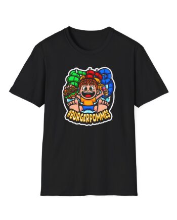 Burger Pommes Unisex Softstyle T-Shirt