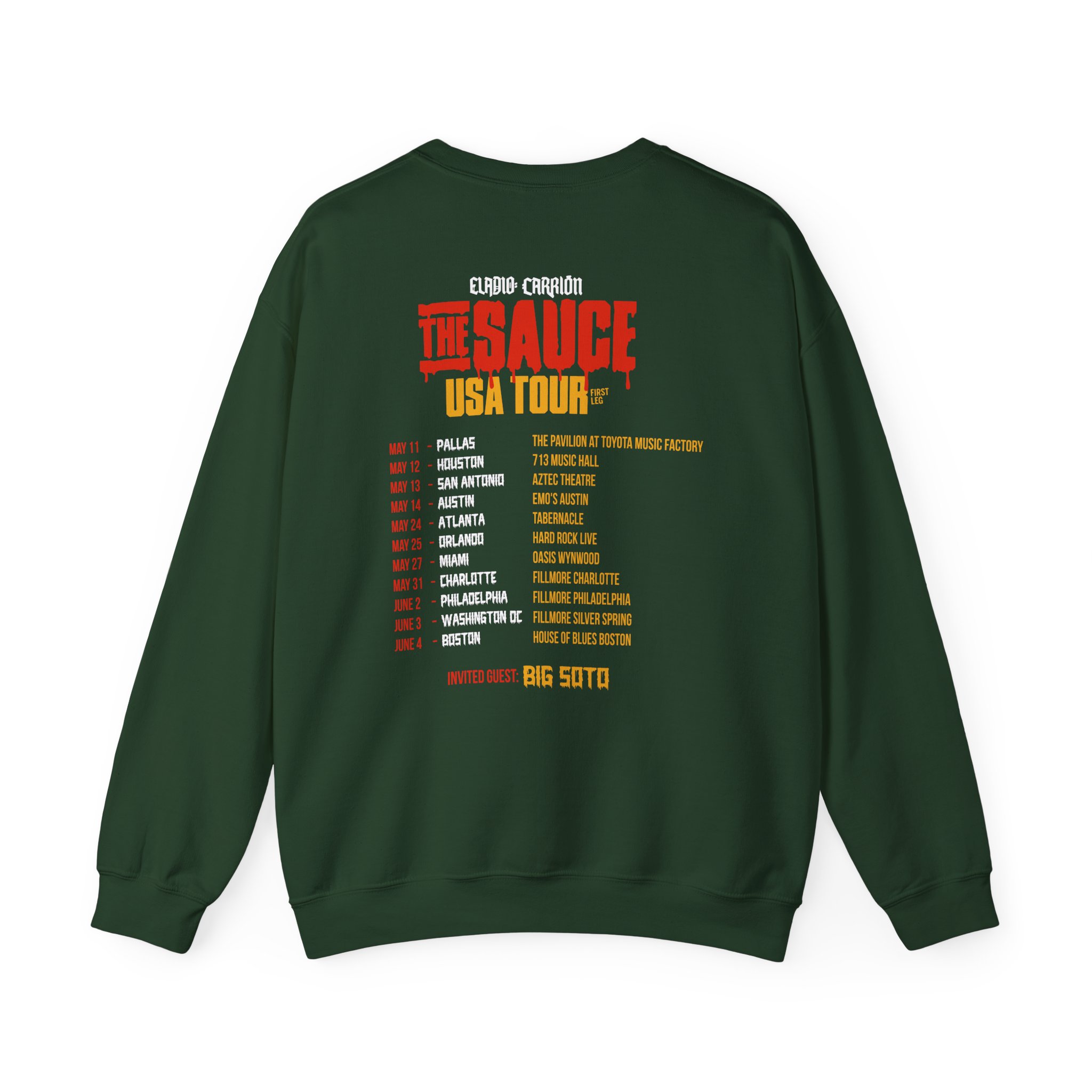 Sauce Boyz Usa Tour Unisex Heavy Blendâ„¢ Crewneck Sweatshirt