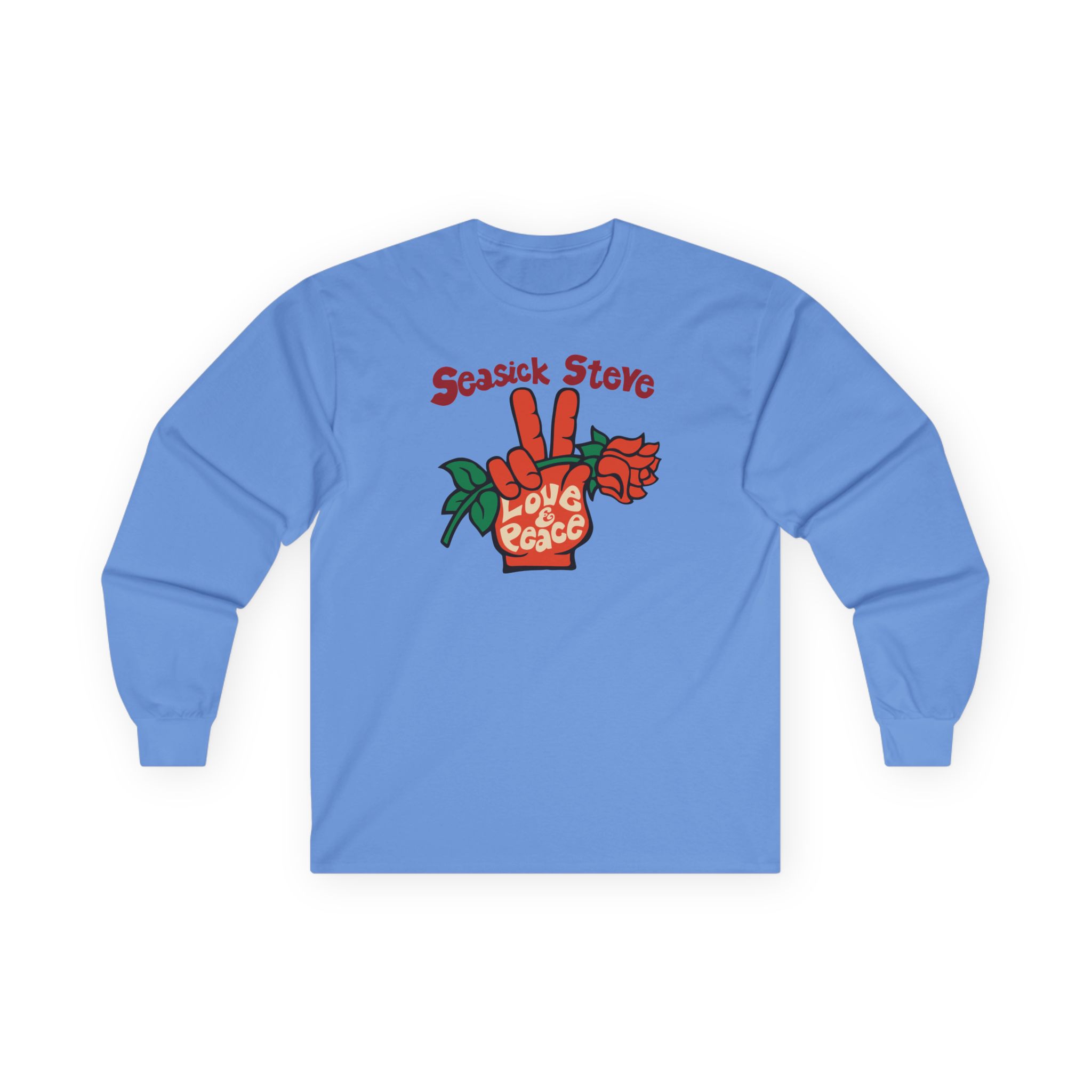 Seasick Steve Love & Peace Unisex Ultra Cotton Long Sleeve Tee