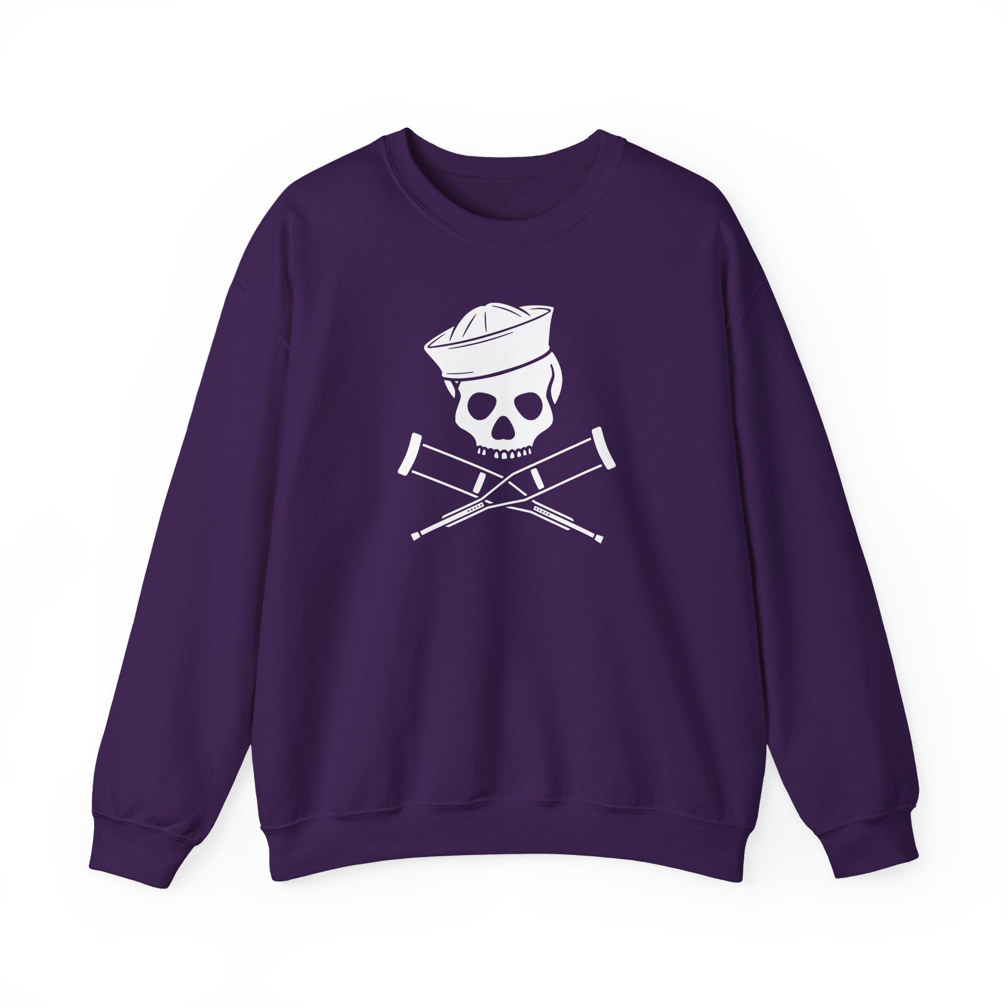Jackass Sailor Skull & Crossbones Unisex Heavy Blendâ„¢ Crewneck Sweatshirt