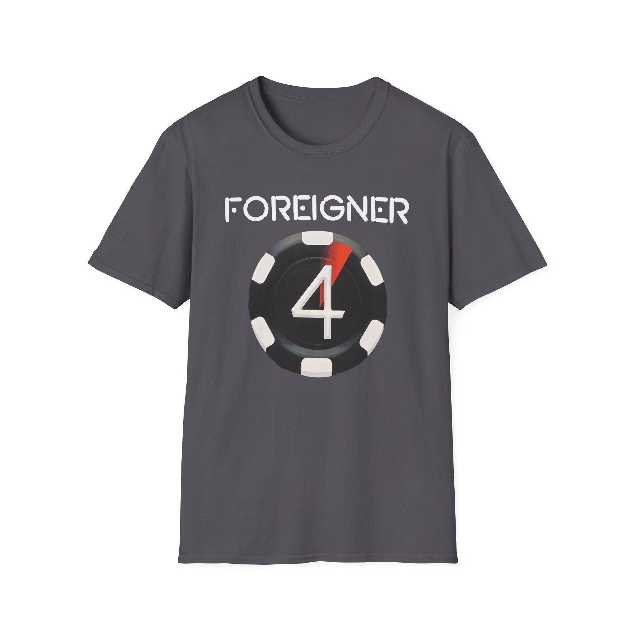 Foreigner 4 Poker Chip Unisex Softstyle T-Shirt