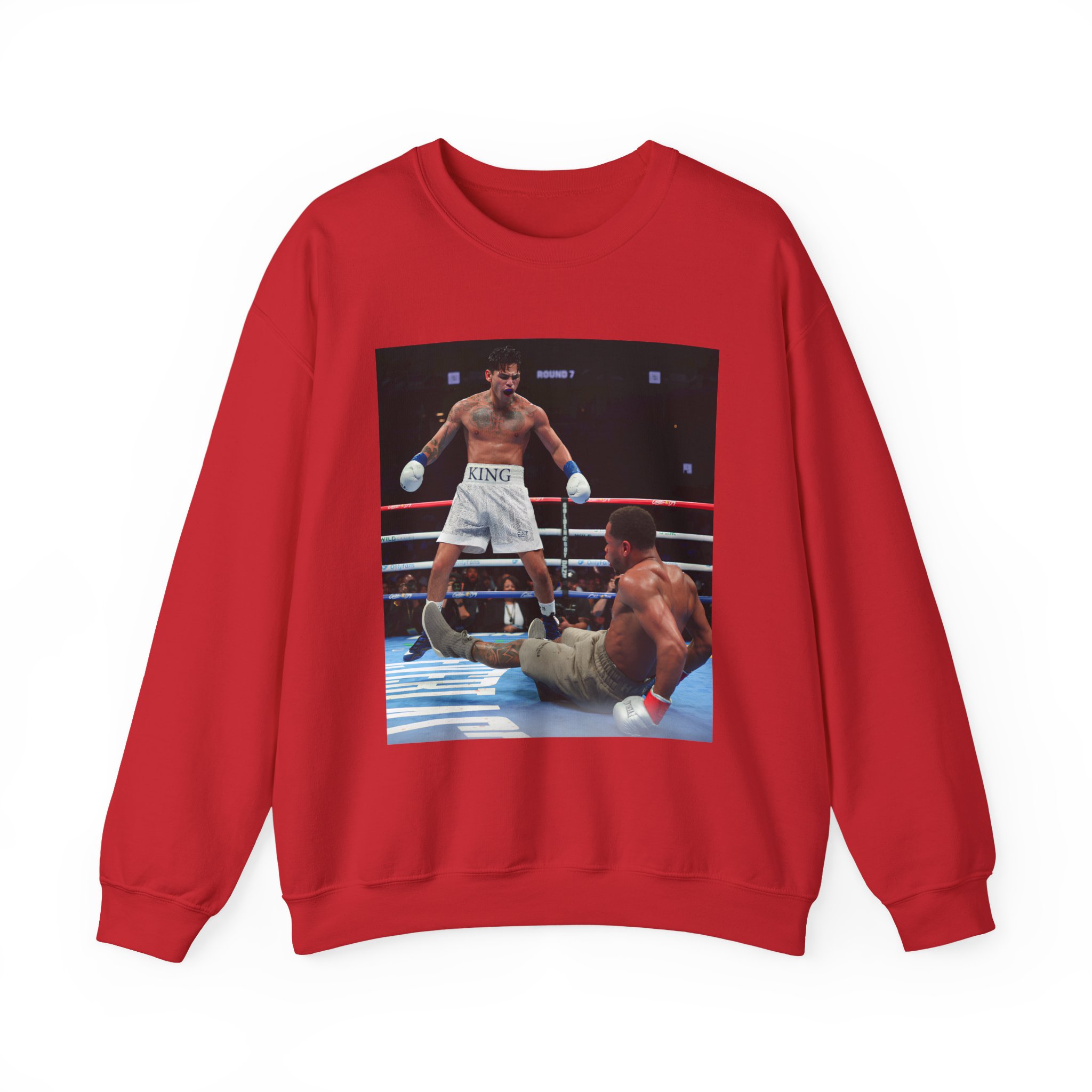Ryan Garcia Knocks Down Devin Haney Unisex Heavy Blendâ„¢ Crewneck Sweatshirt