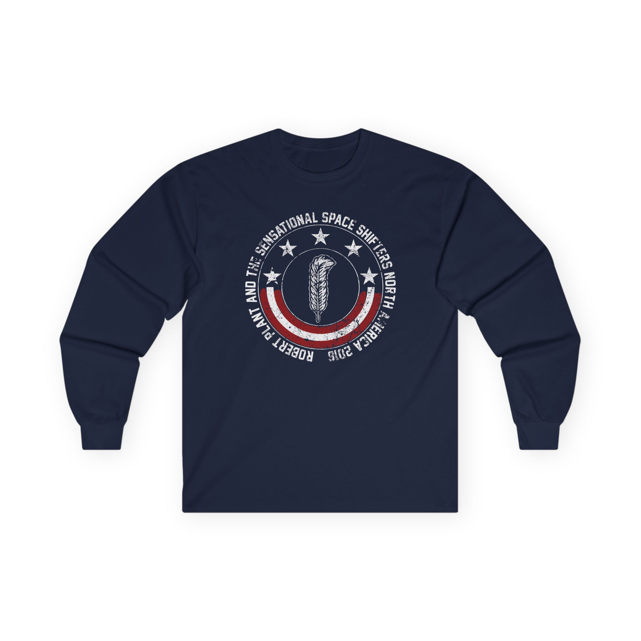 Robert Plant Patriotic Quill Itinerary Unisex Ultra Cotton Long Sleeve Tee