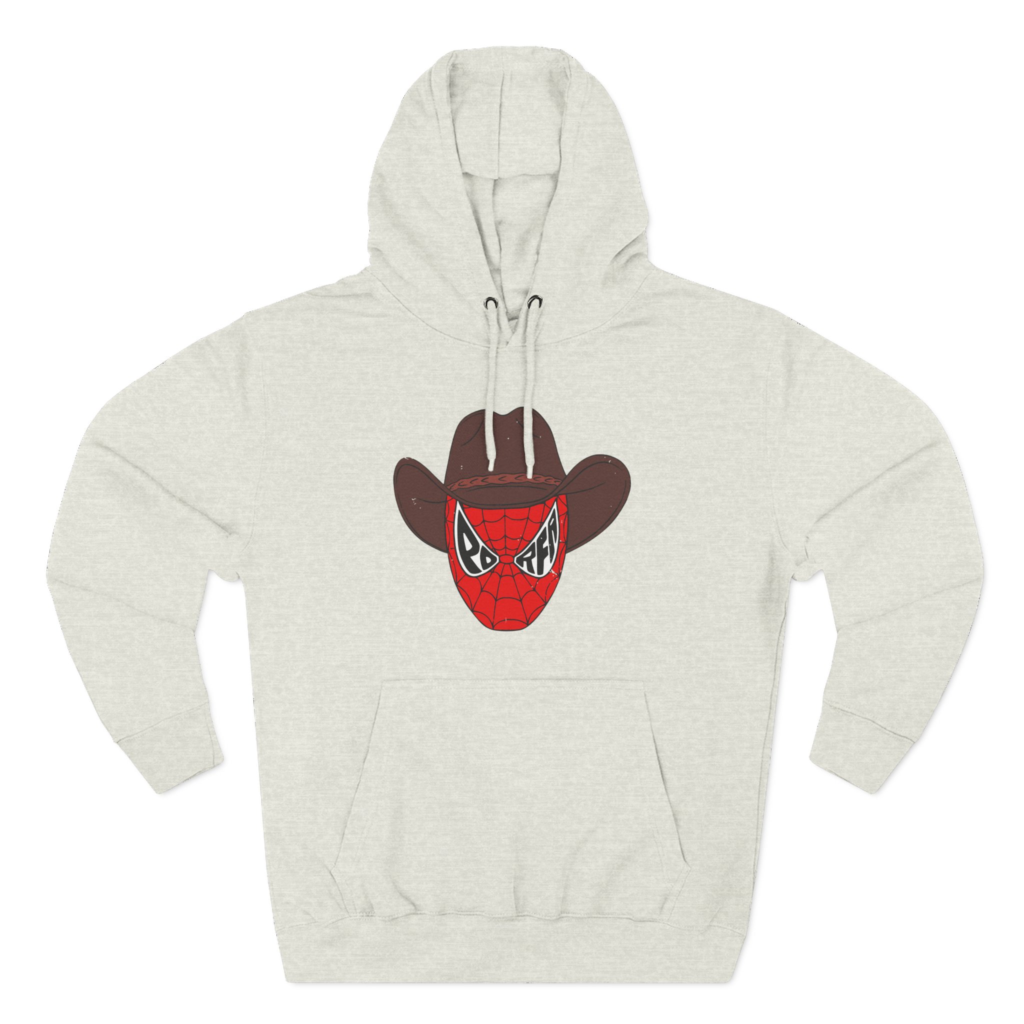 Porfa Spider Man Cowboy Hat Three-Panel Fleece Hoodie