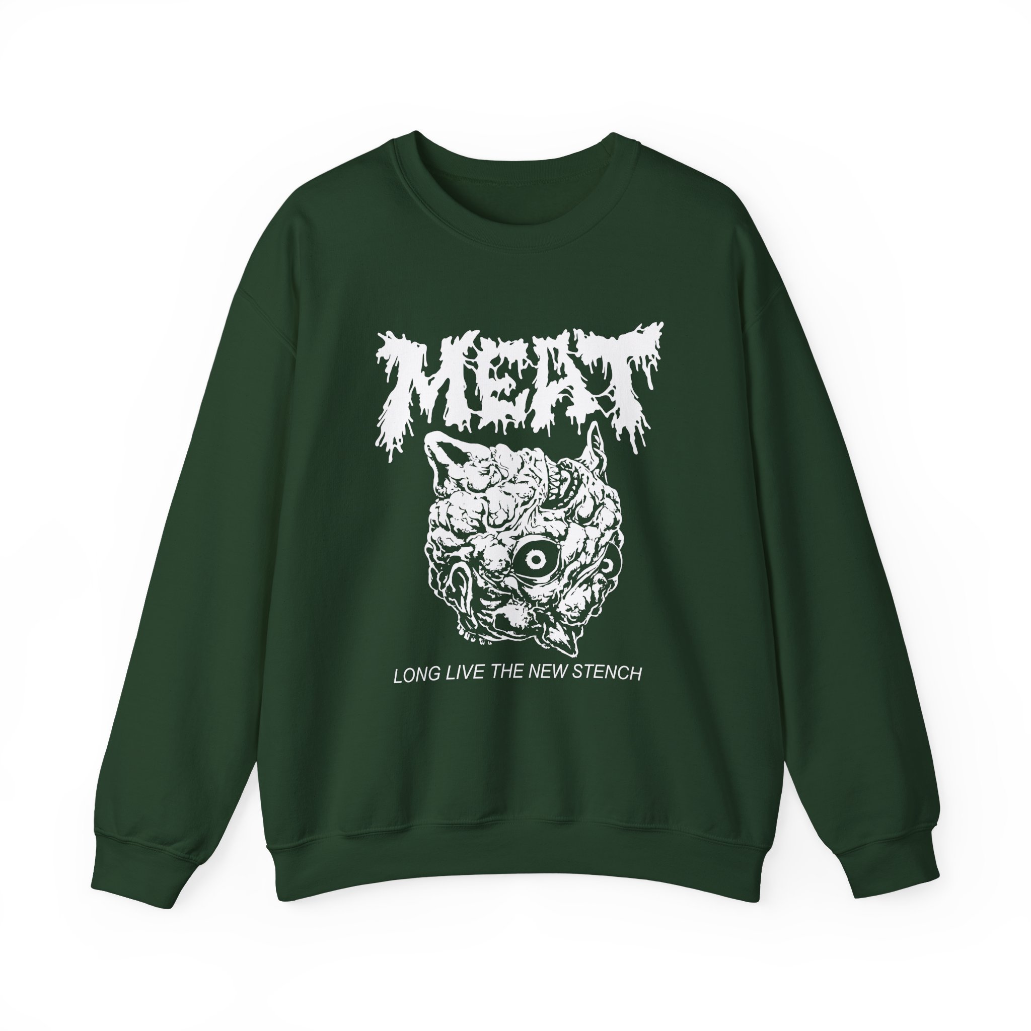 Papa Meat Long Live the New Stench Unisex Heavy Blendâ„¢ Crewneck Sweatshirt