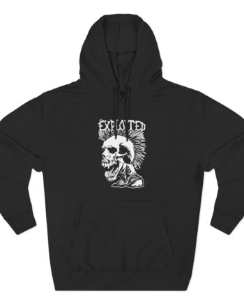 The Exploited Punk Skull Three-Panel Fleece Hoodie