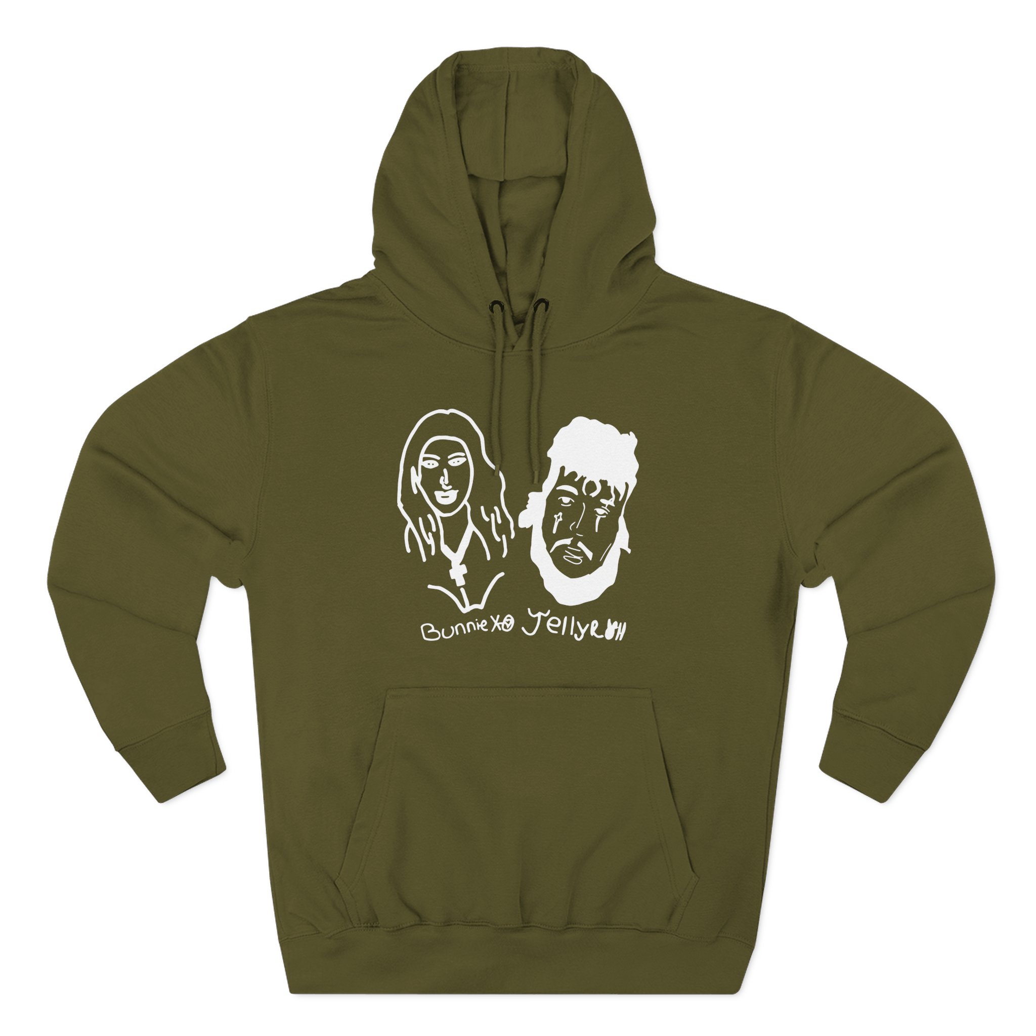 Bunnie Xo Jelly Roll Three-Panel Fleece Hoodie