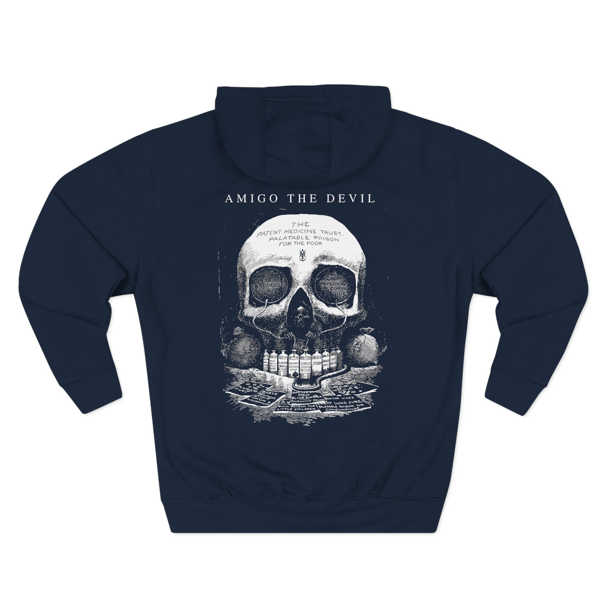 Amigo The Devil Death's Laboratory" Three-Panel Fleece Hoodie