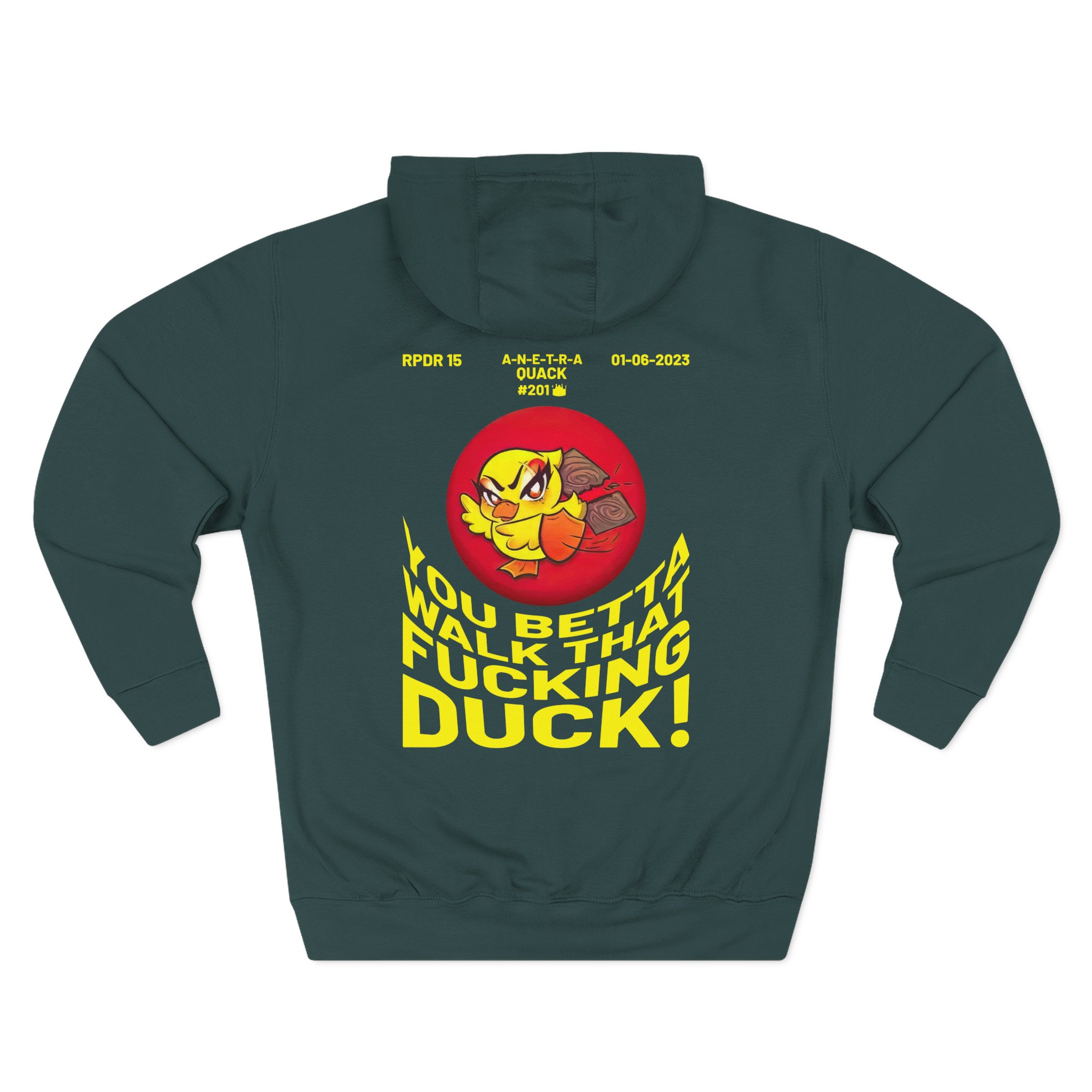 Anetra You Betta Three-Panel Fleece Hoodie