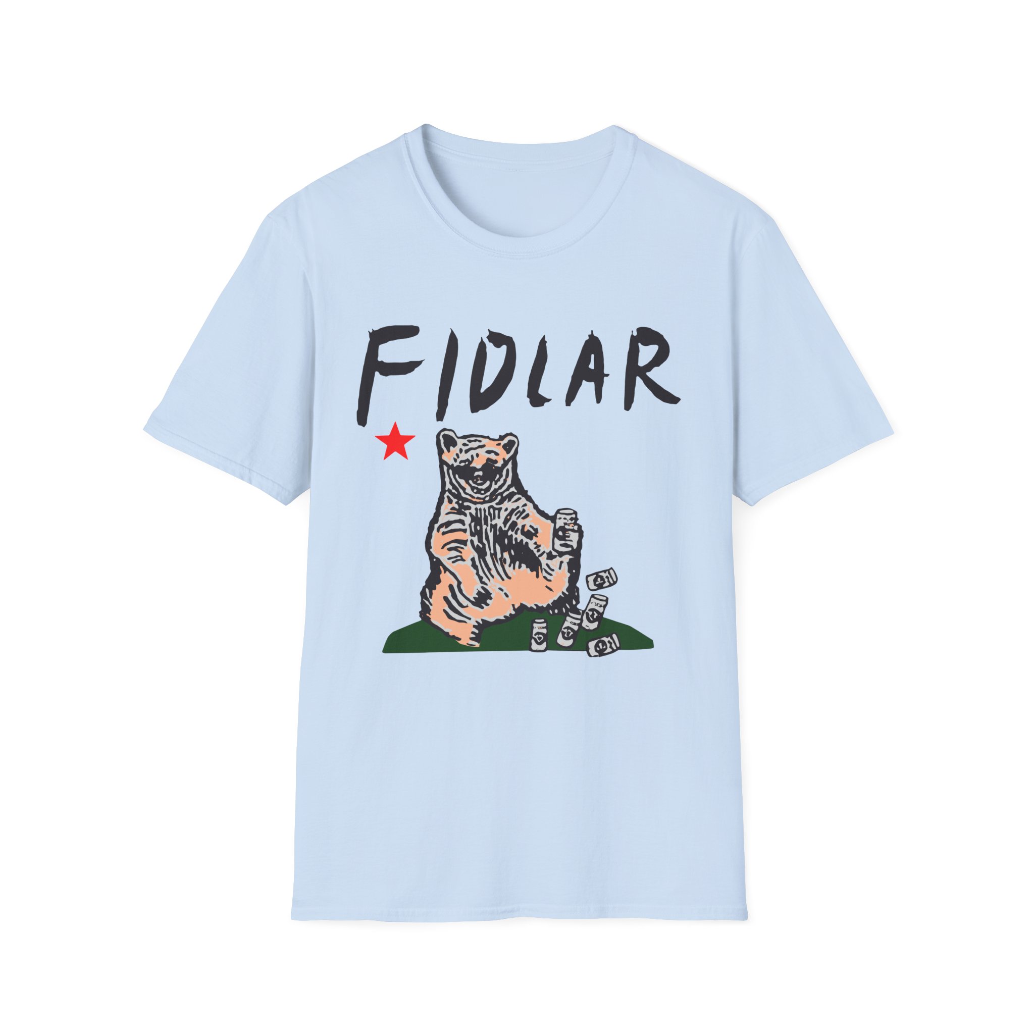 California Bear Drink Cheap Beer Fidlar Unisex Softstyle T-Shirt