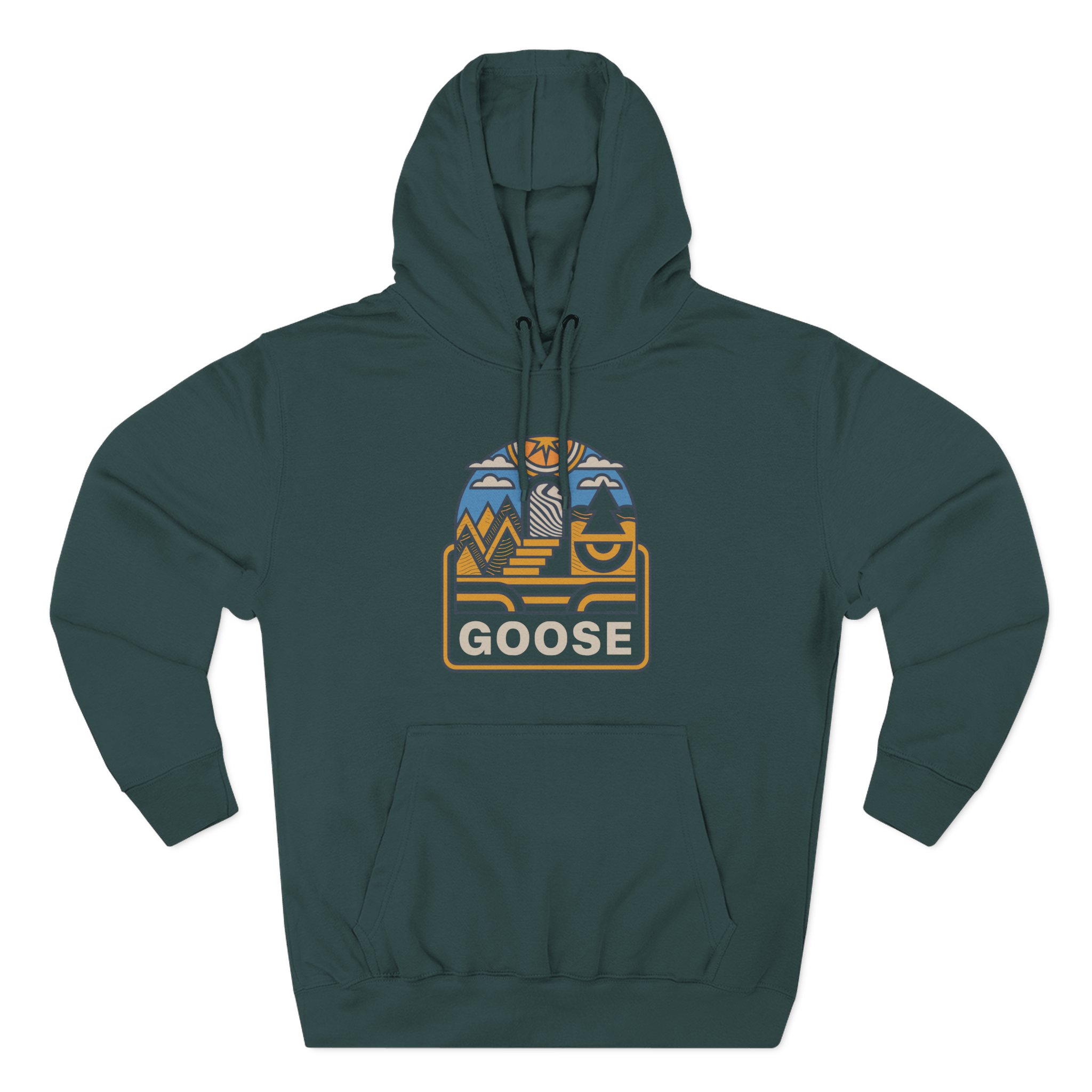 Goose Trippy Staircase Three-Panel Fleece Hoodie