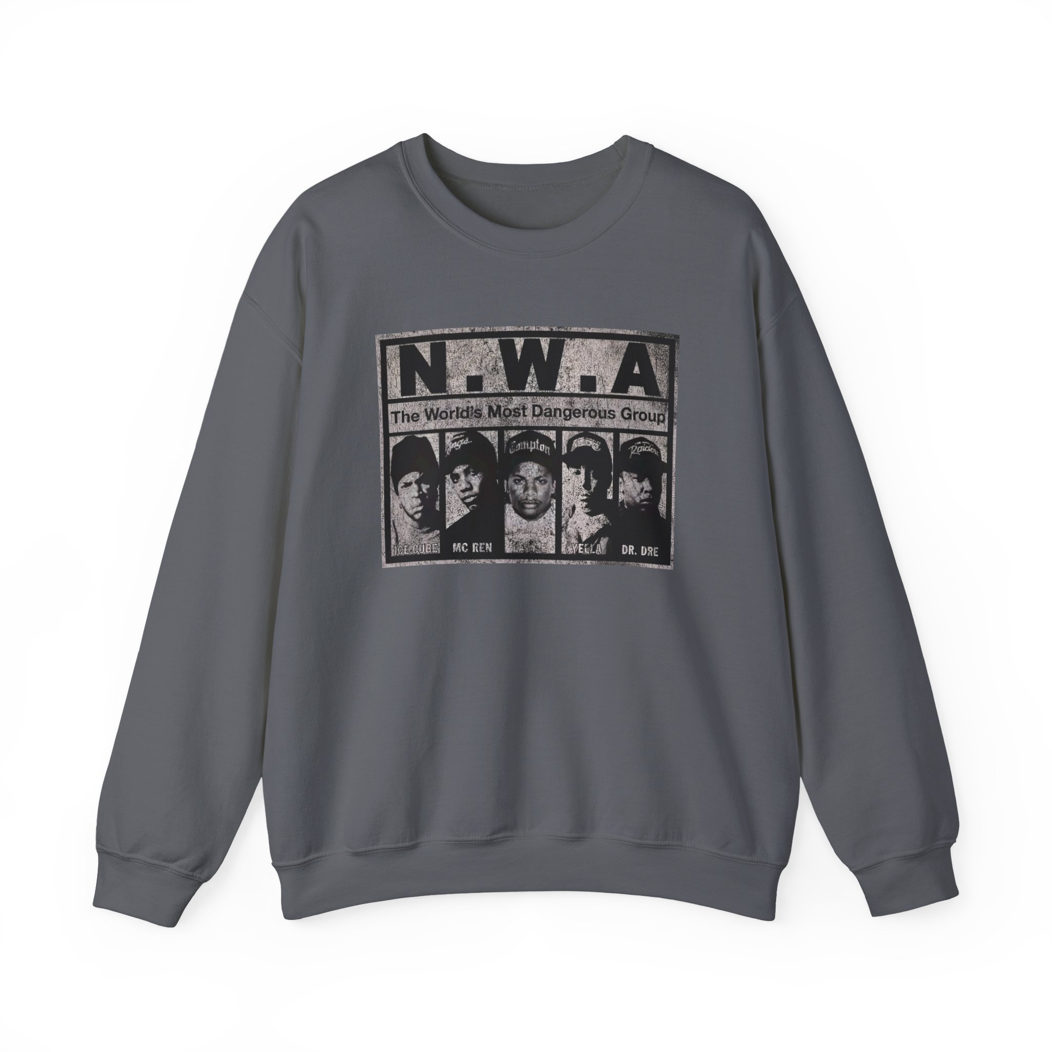 NWA The World's Most Dangerous Group Unisex Heavy Blendâ„¢ Crewneck Sweatshirt