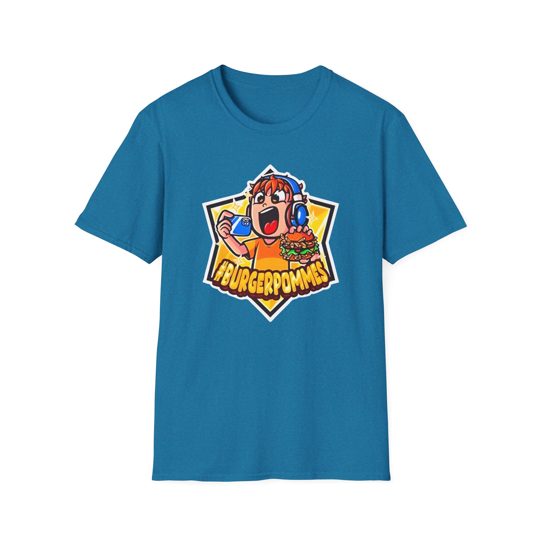 Burger Pommes Unisex Softstyle T-Shirt